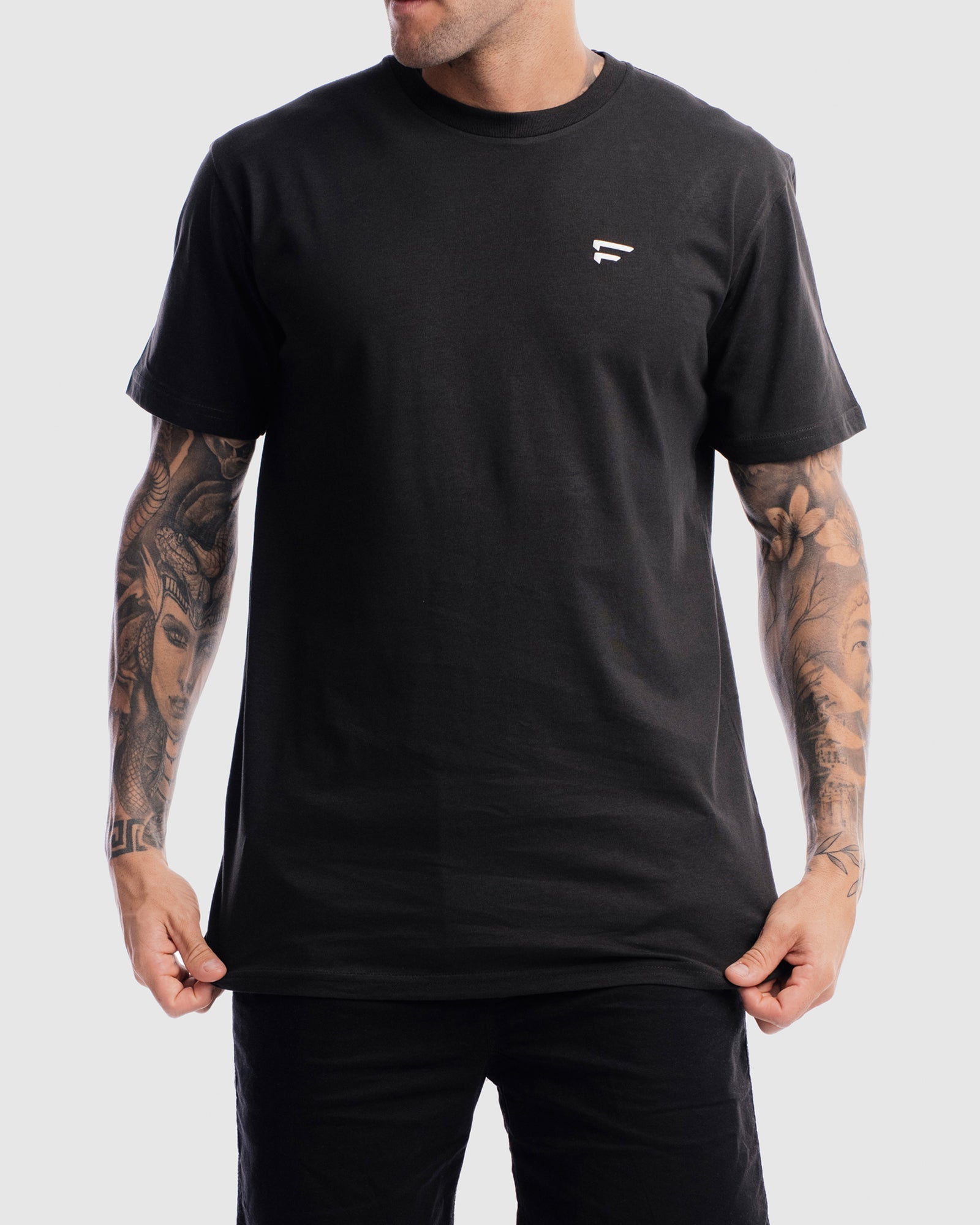 Mens Performance Crest Rise Tee - Vintage Black