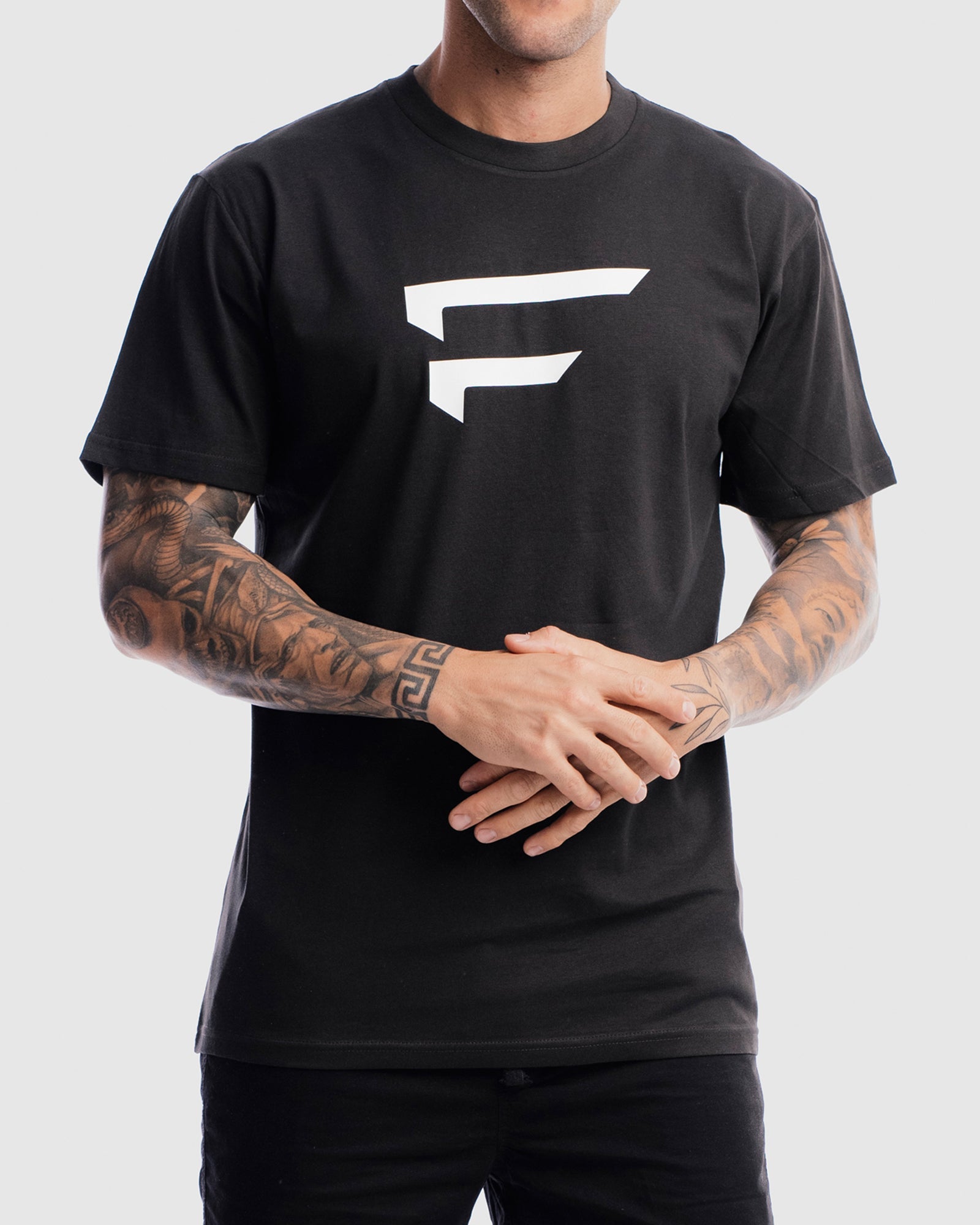 Mens Performance Logo Tee - Vintage Black