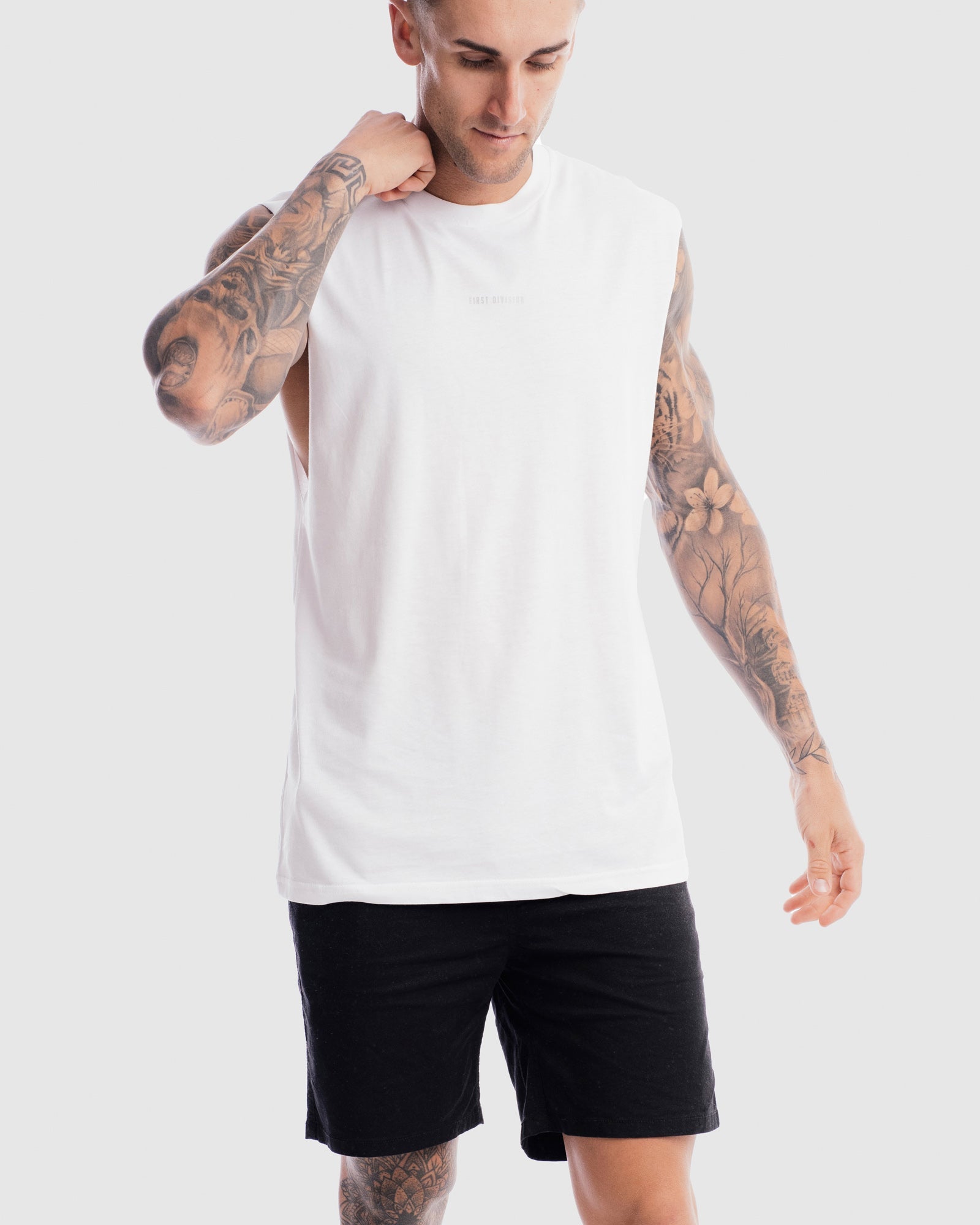 Mens Division Tank - White