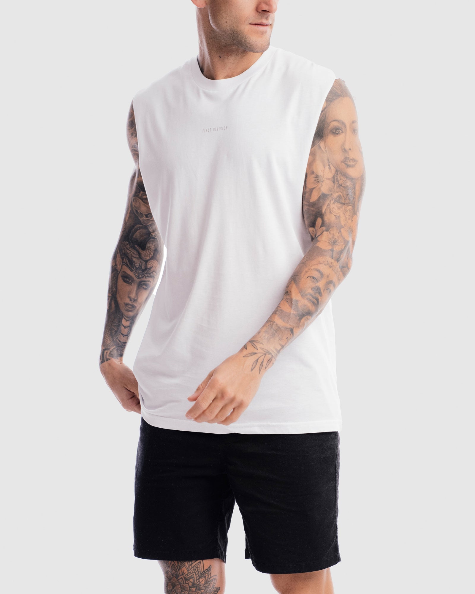 Mens Division Tank - White