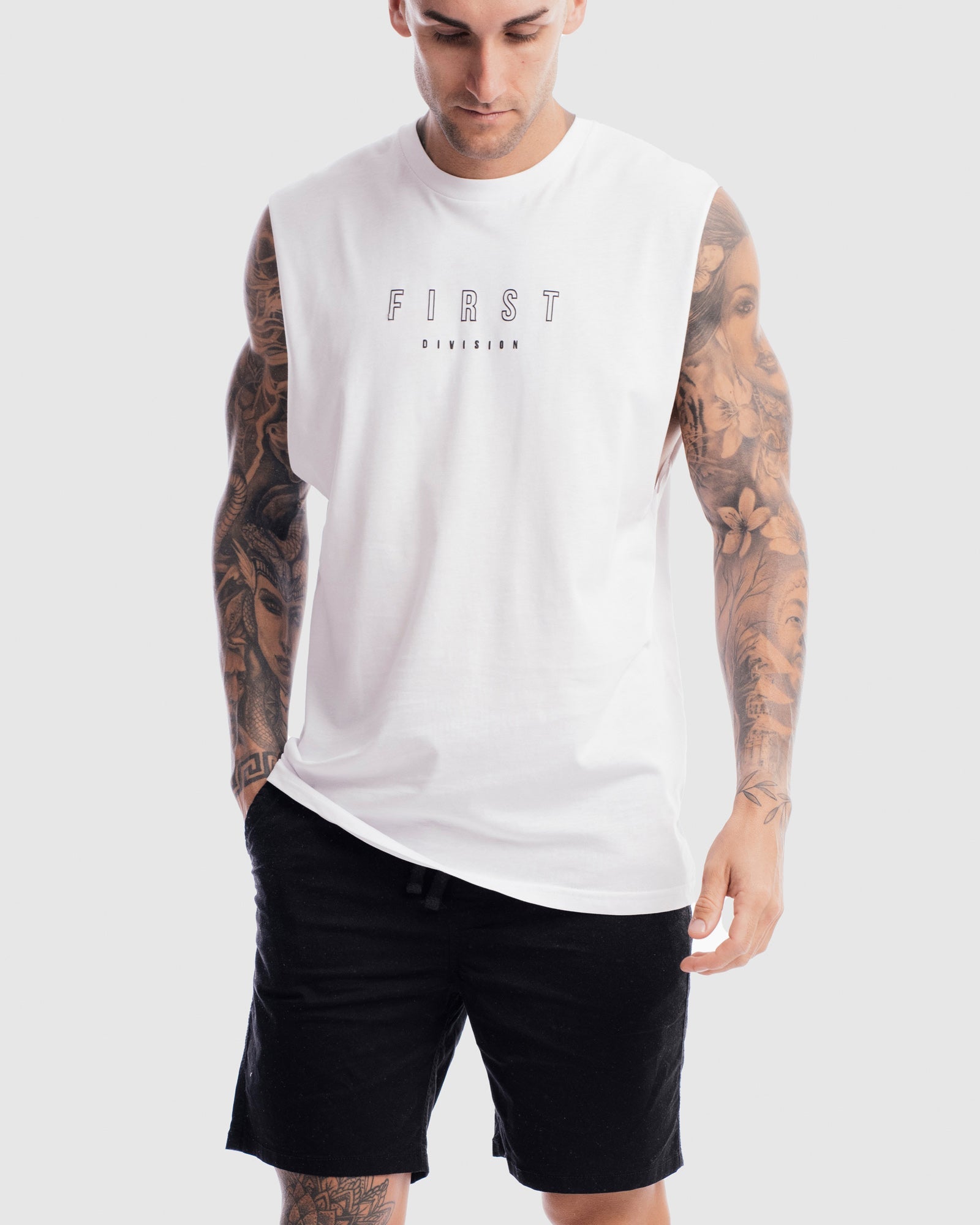 Mens First Rise Tank - White