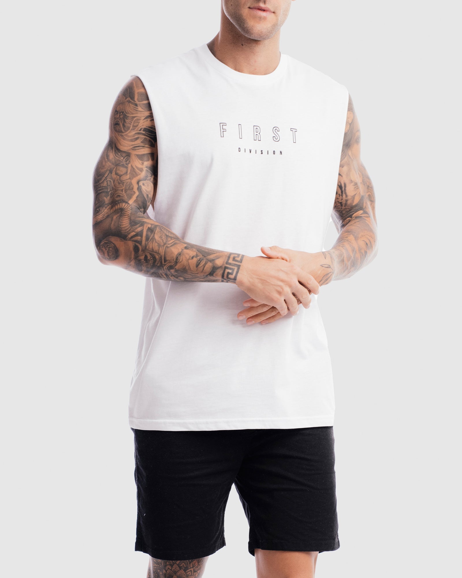 Mens First Rise Tank - White