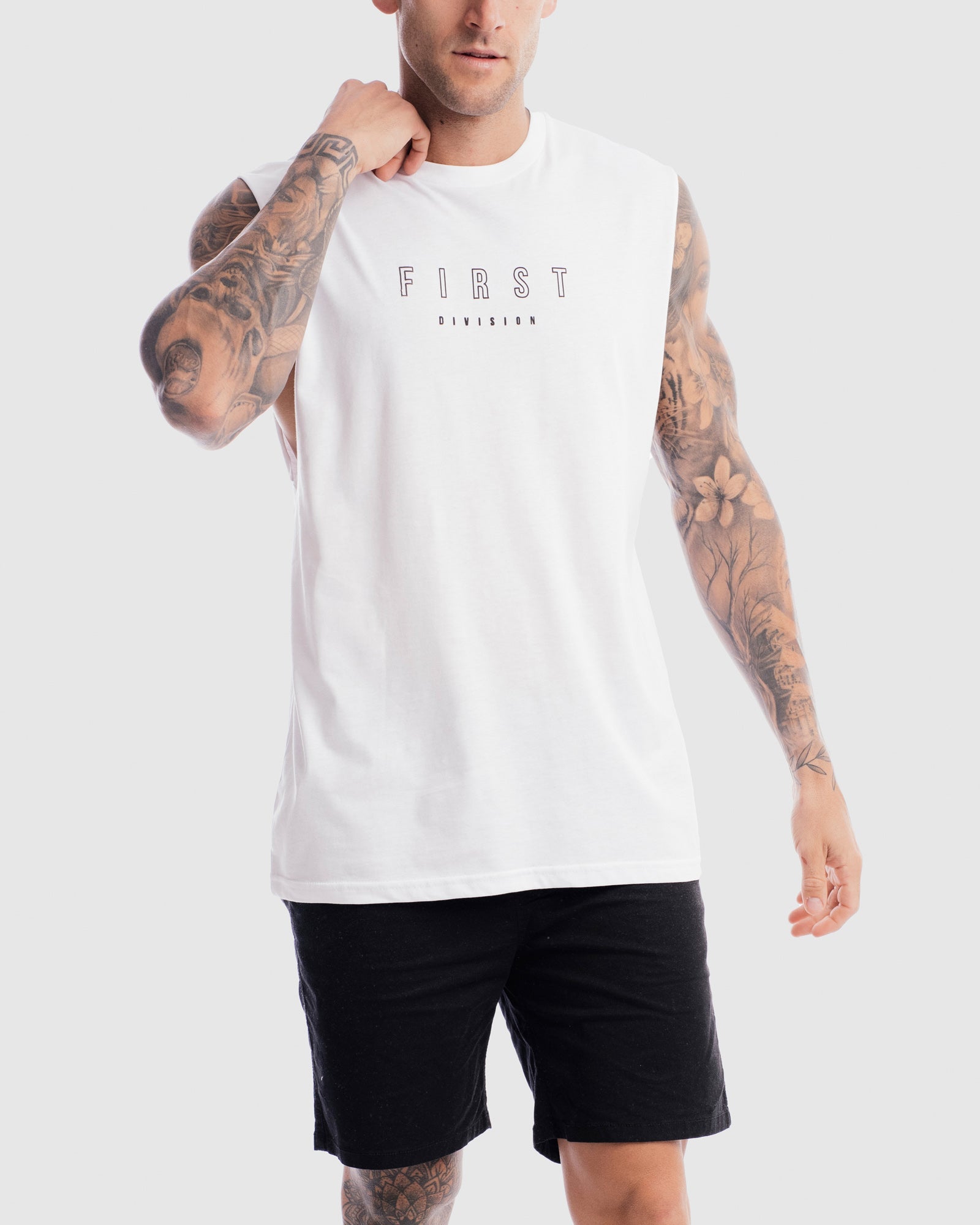 Mens First Rise Tank - White