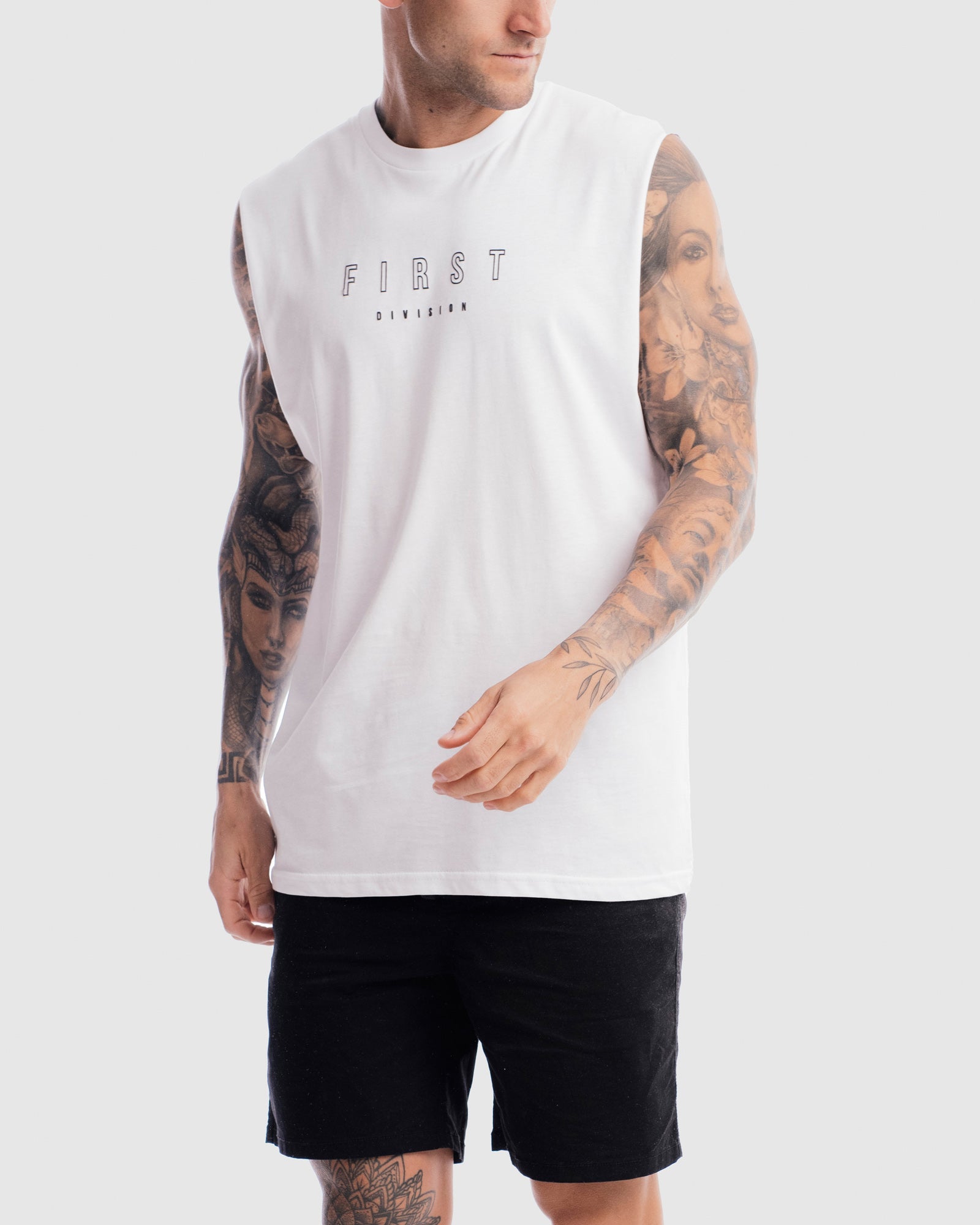 Mens First Rise Tank - White
