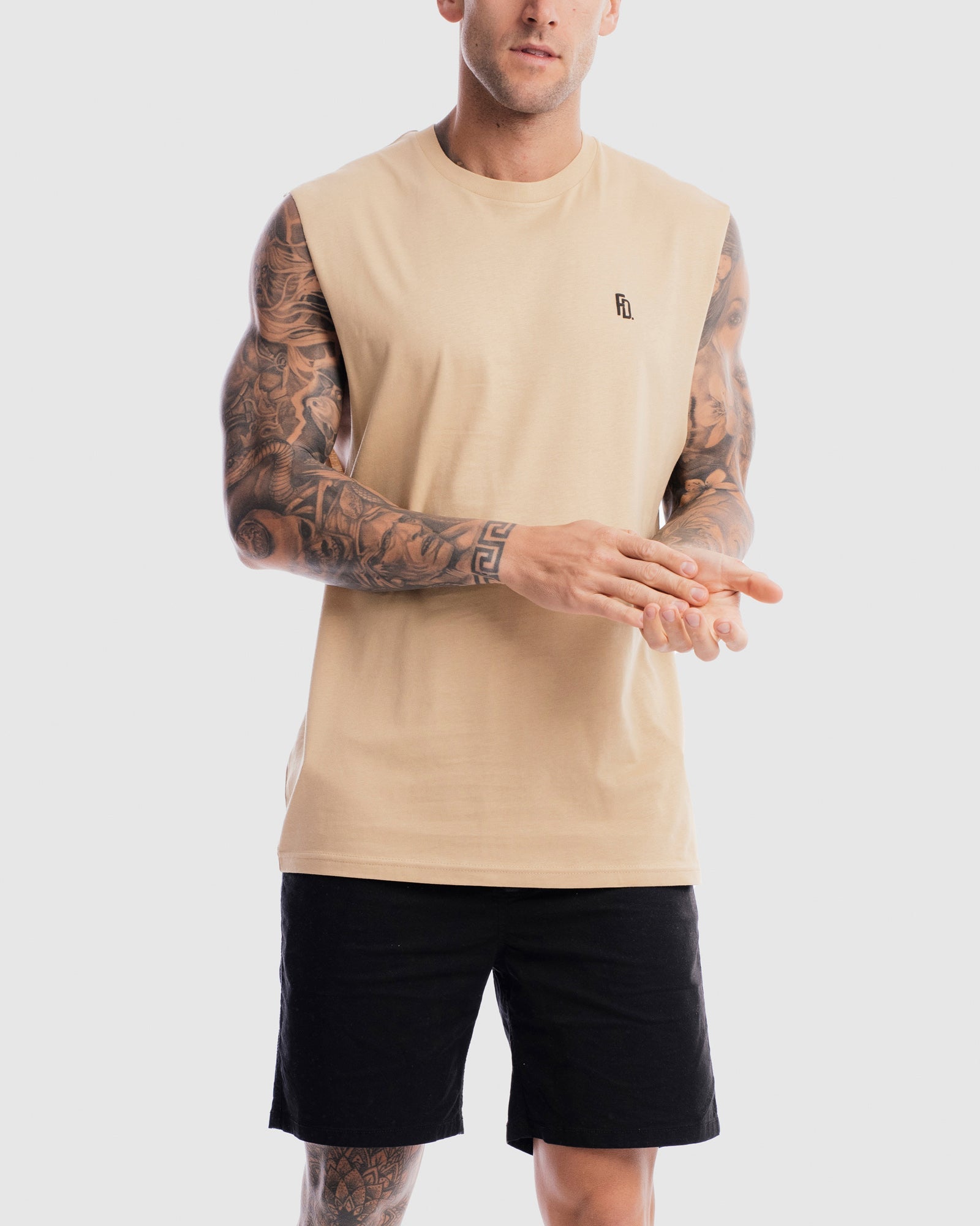 Mens Contract Rise Tank - Camel