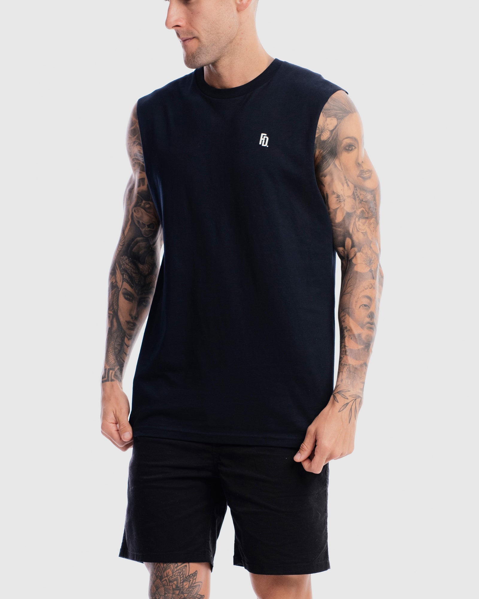 Mens Contract Rise Tank - Ink