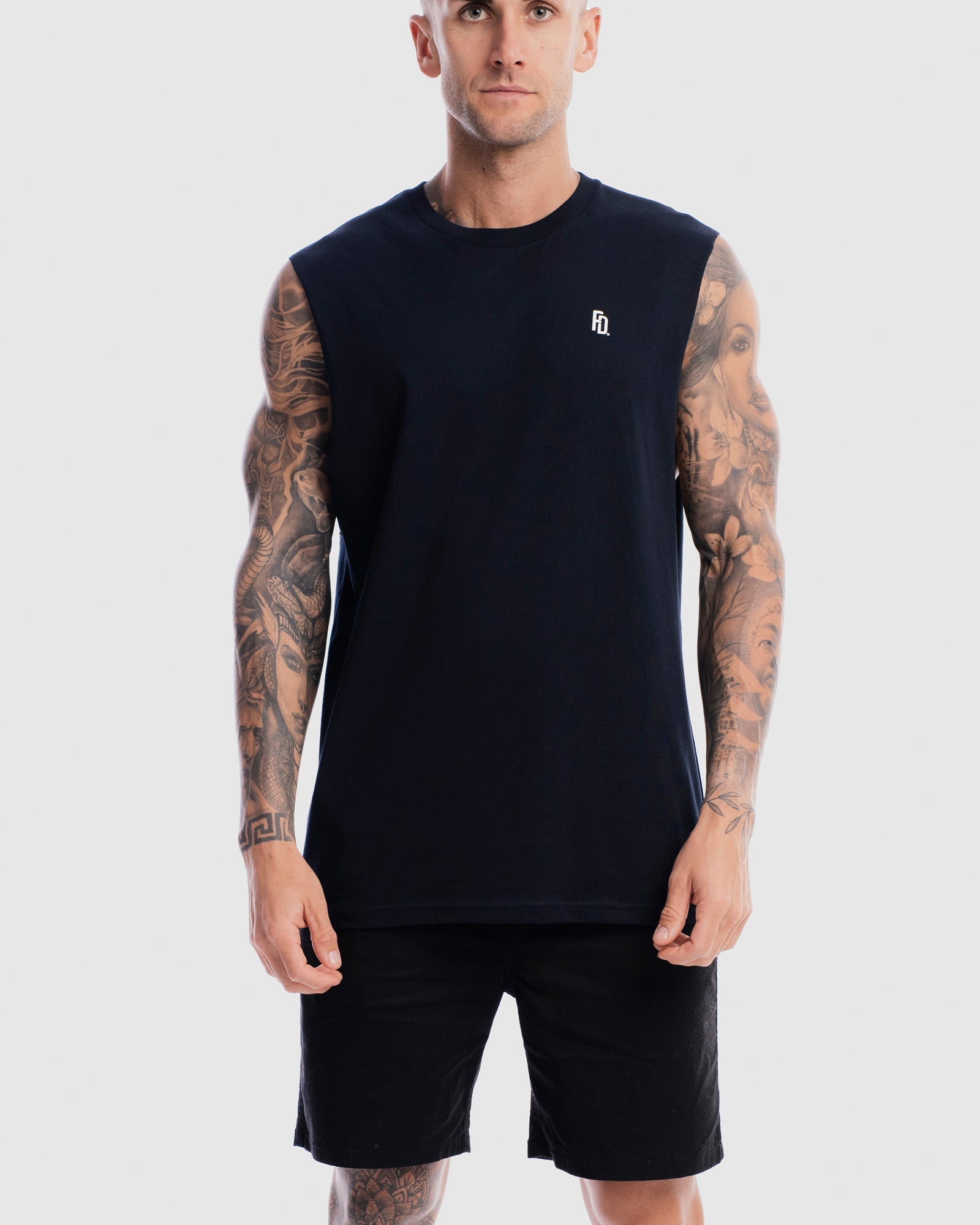 Mens Contract Rise Tank - Ink