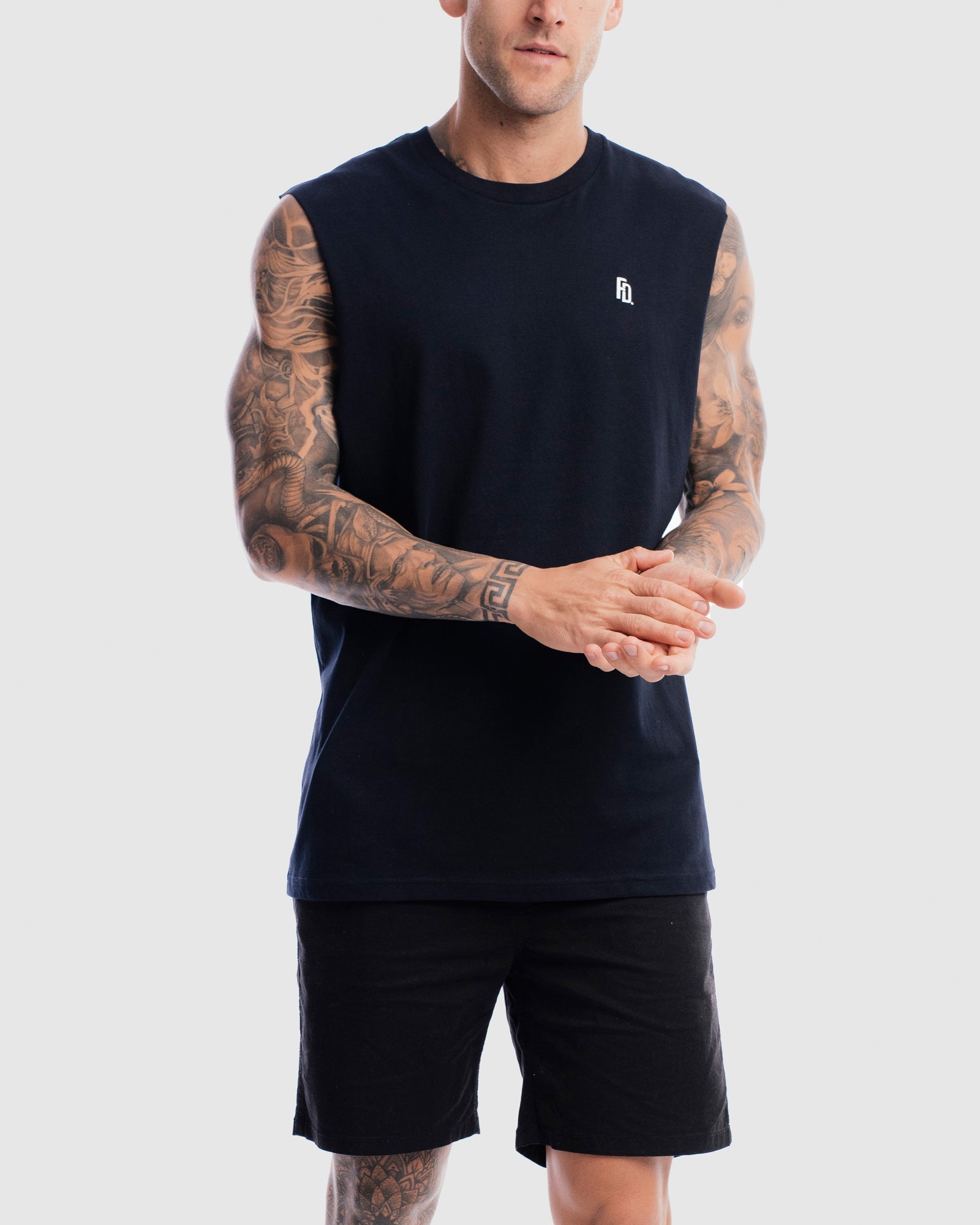 Mens Contract Rise Tank - Ink