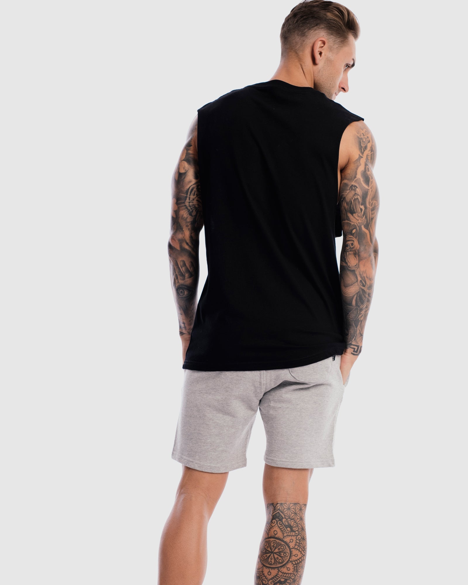 Mens Core Crest Tank - Black