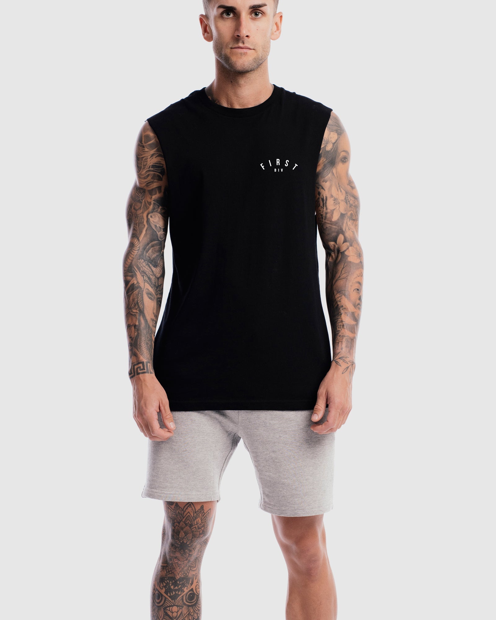 Mens Core Crest Tank - Black