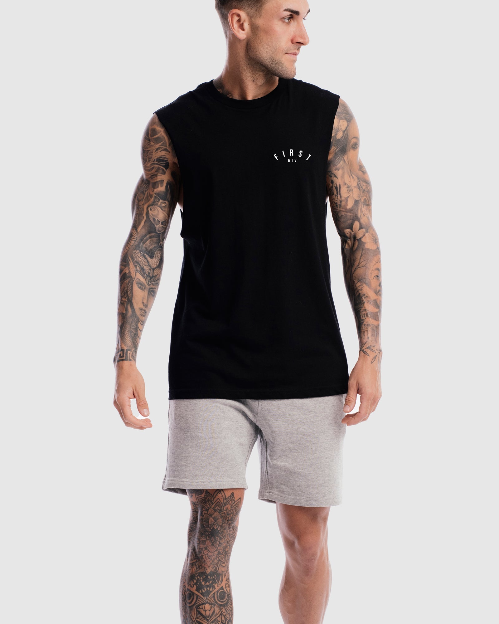 Mens Core Crest Tank - Black