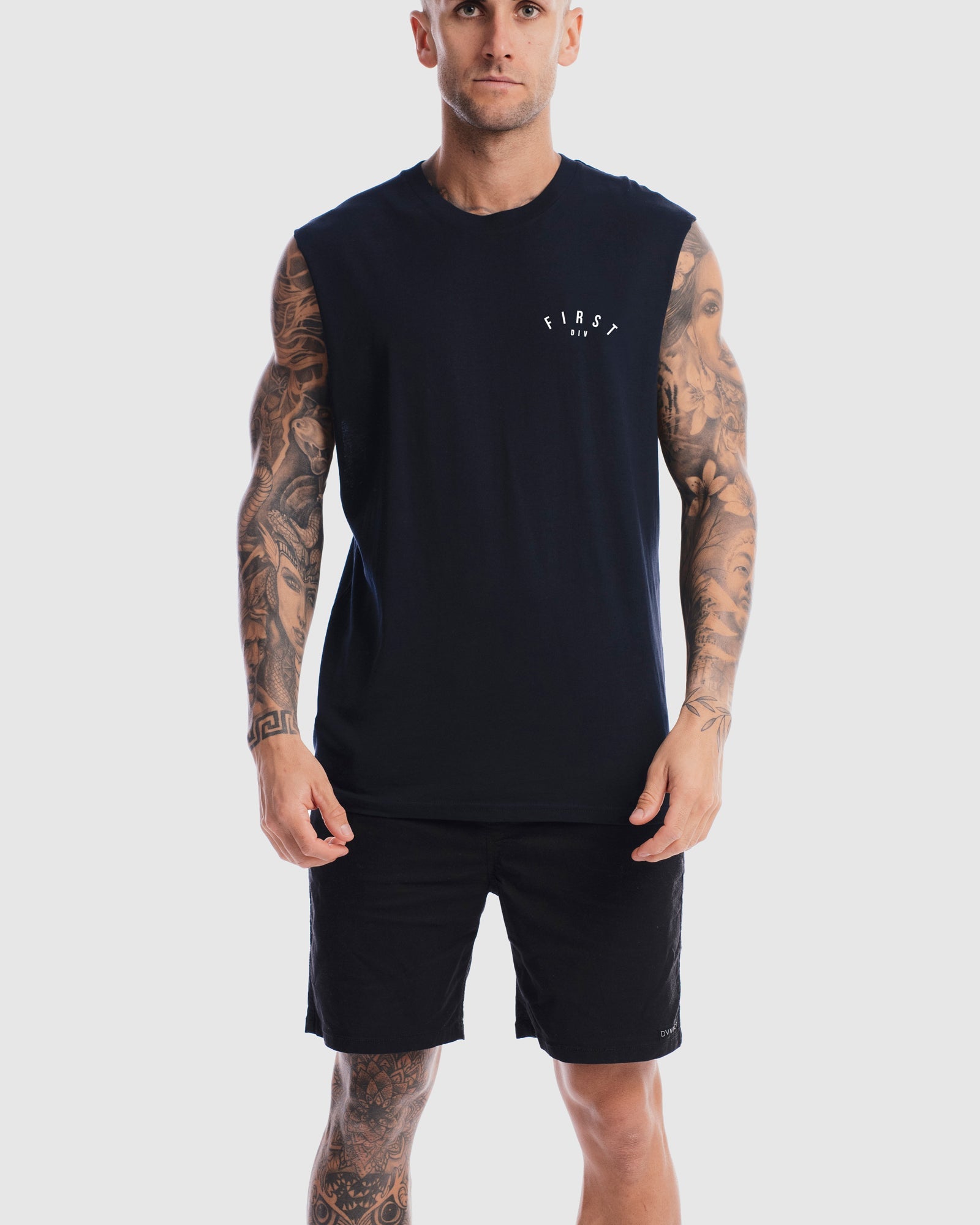 Mens Core Crest Tank - Ink