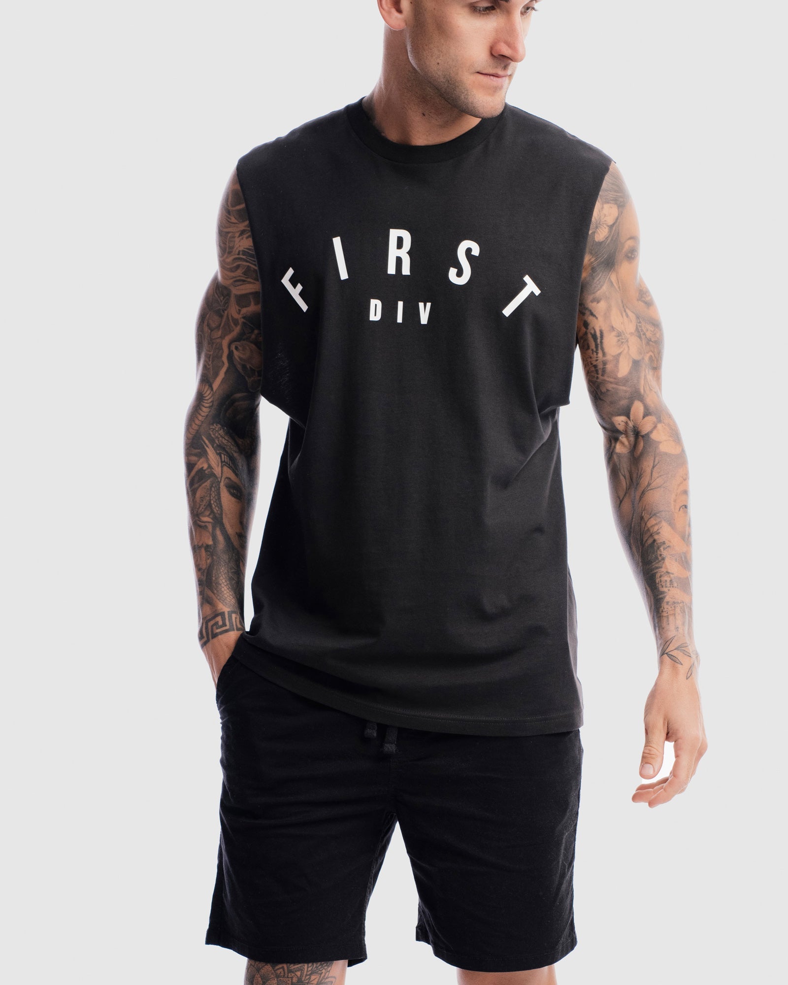 Mens Core Logo Tank - Vintage Black
