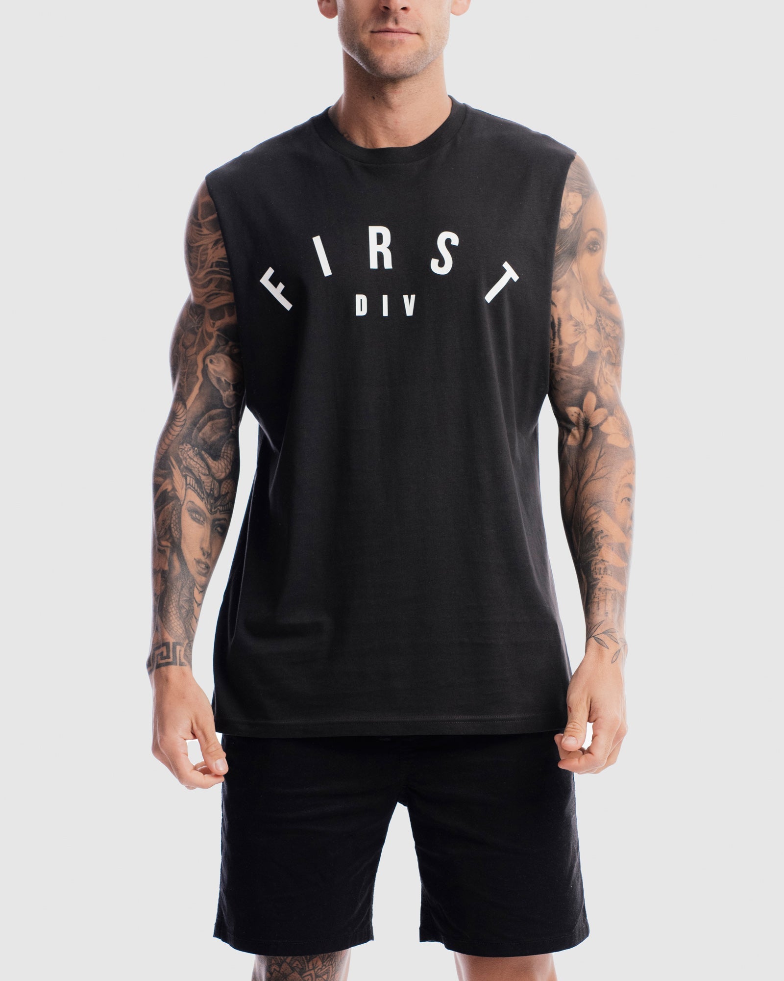 Mens Core Logo Tank - Vintage Black