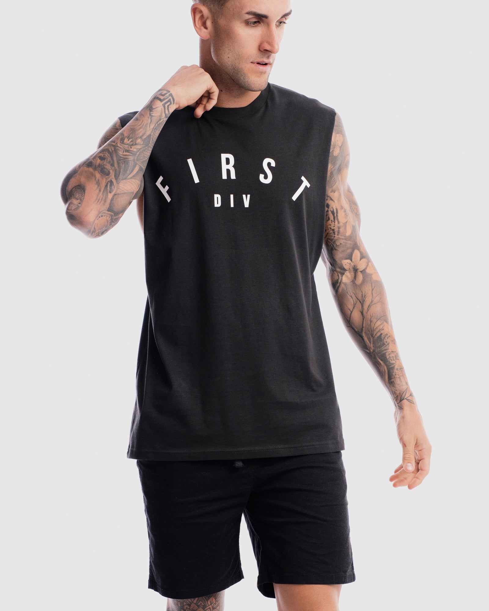 Mens Core Logo Tank - Vintage Black