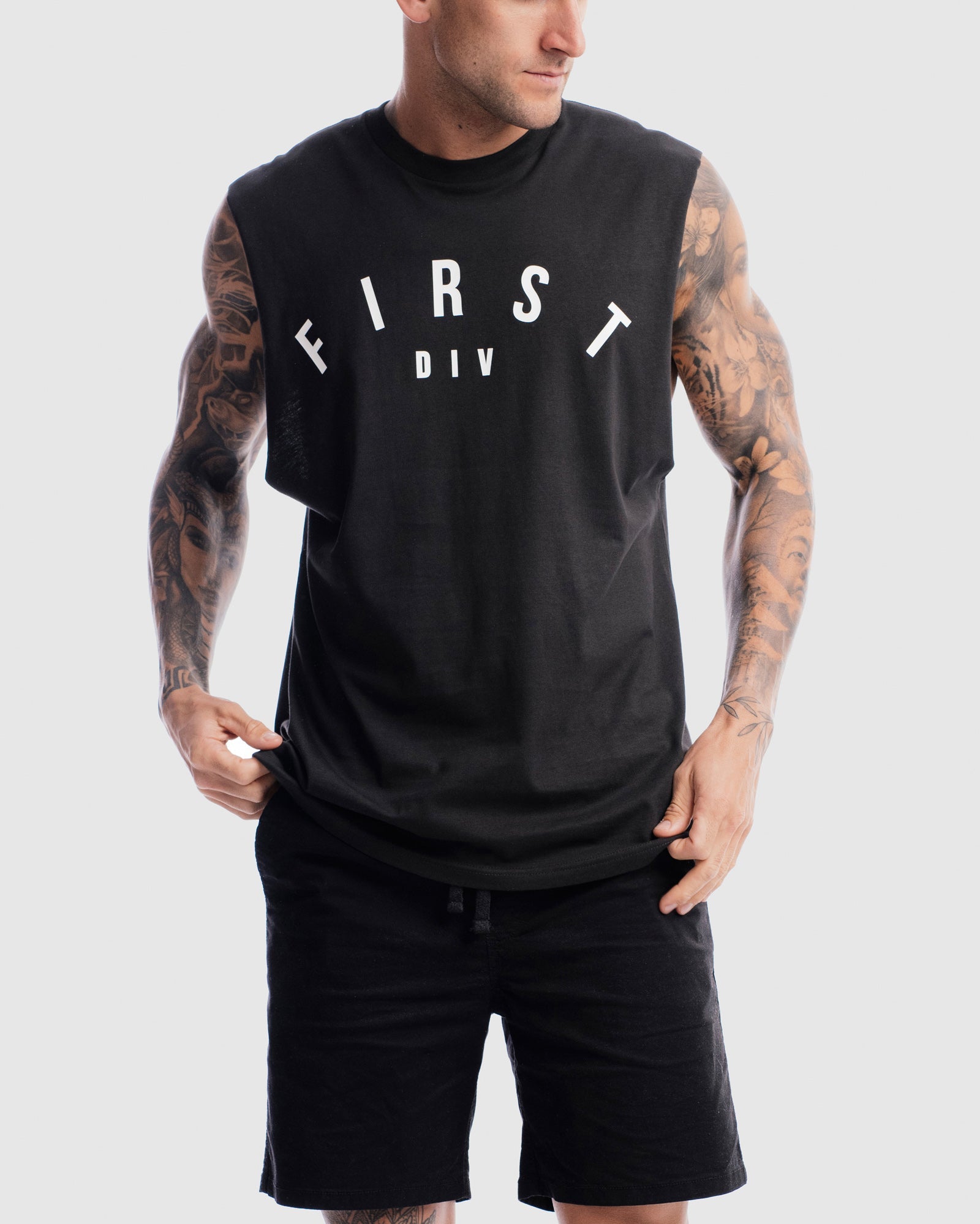 Mens Core Logo Tank - Vintage Black