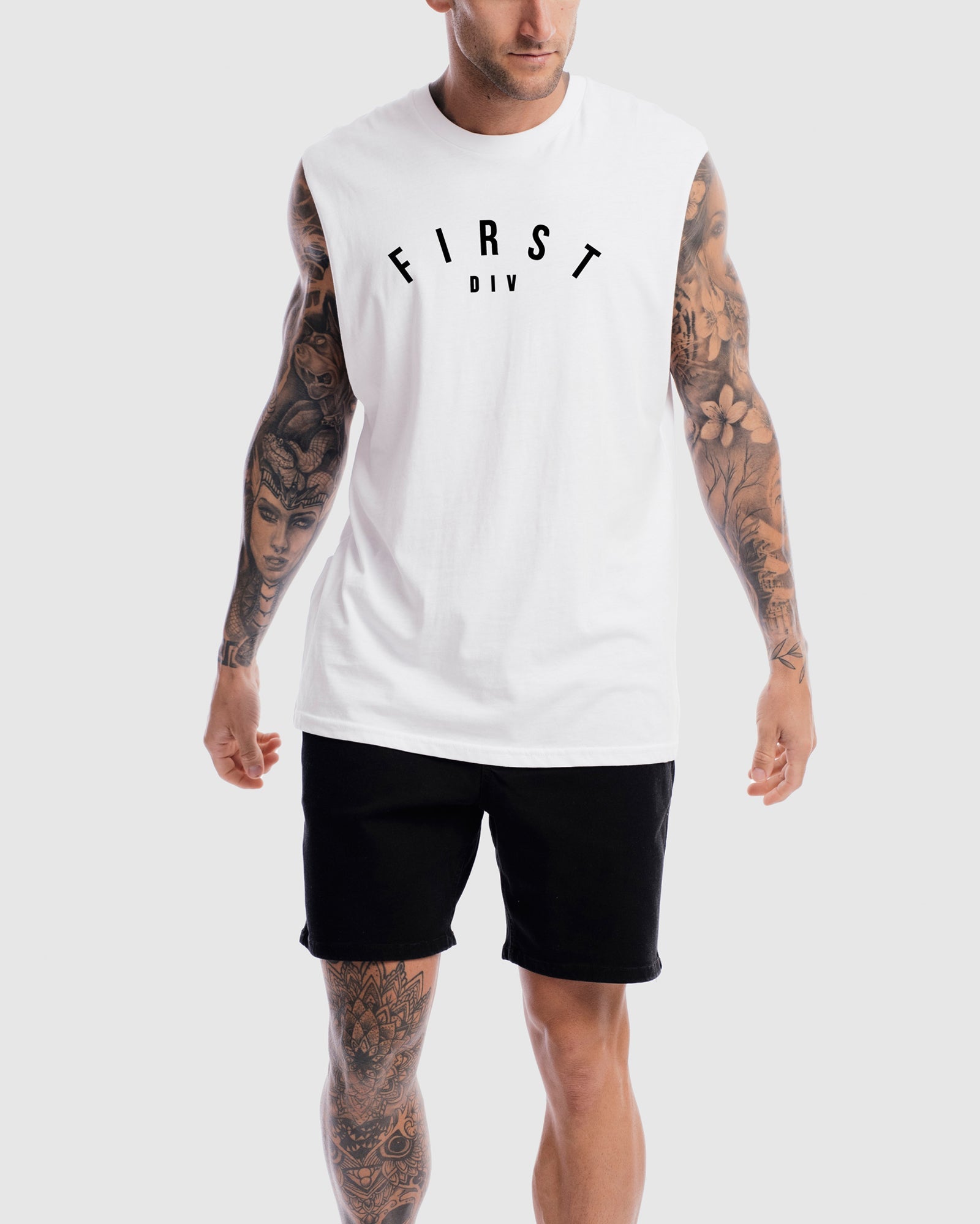 Mens Core Logo Tank - White