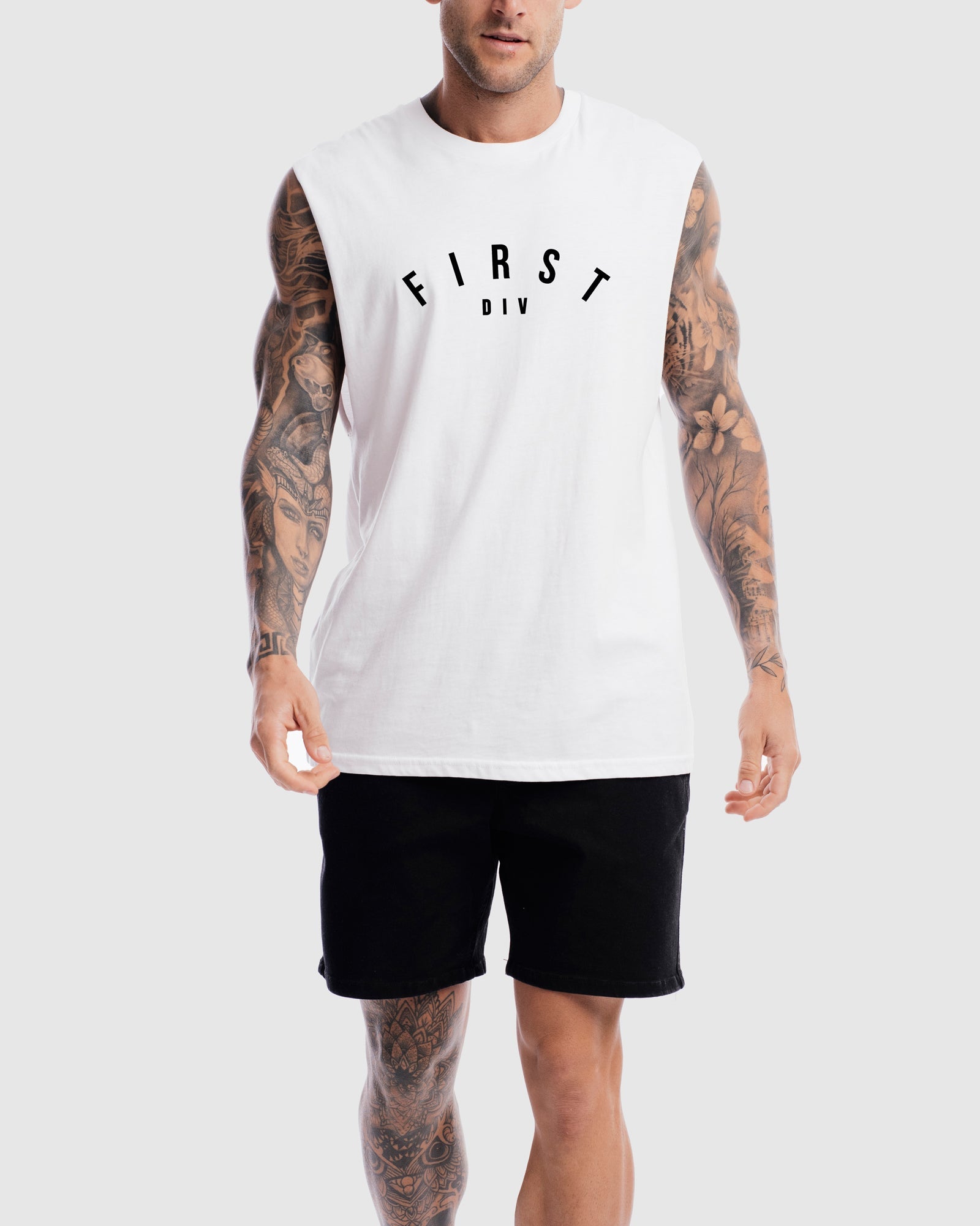 Mens Core Logo Tank - White