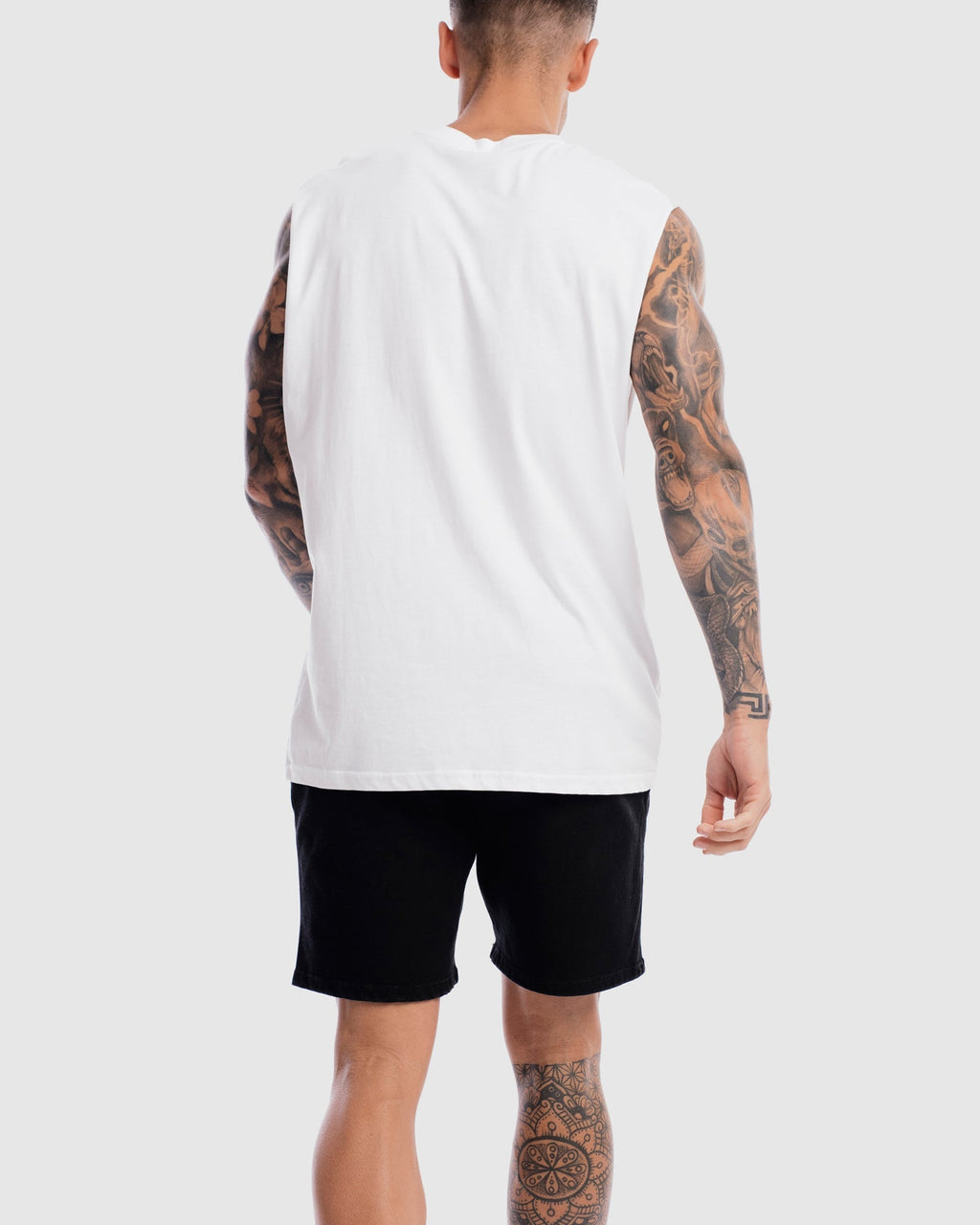 Mens Core Logo Tank - White