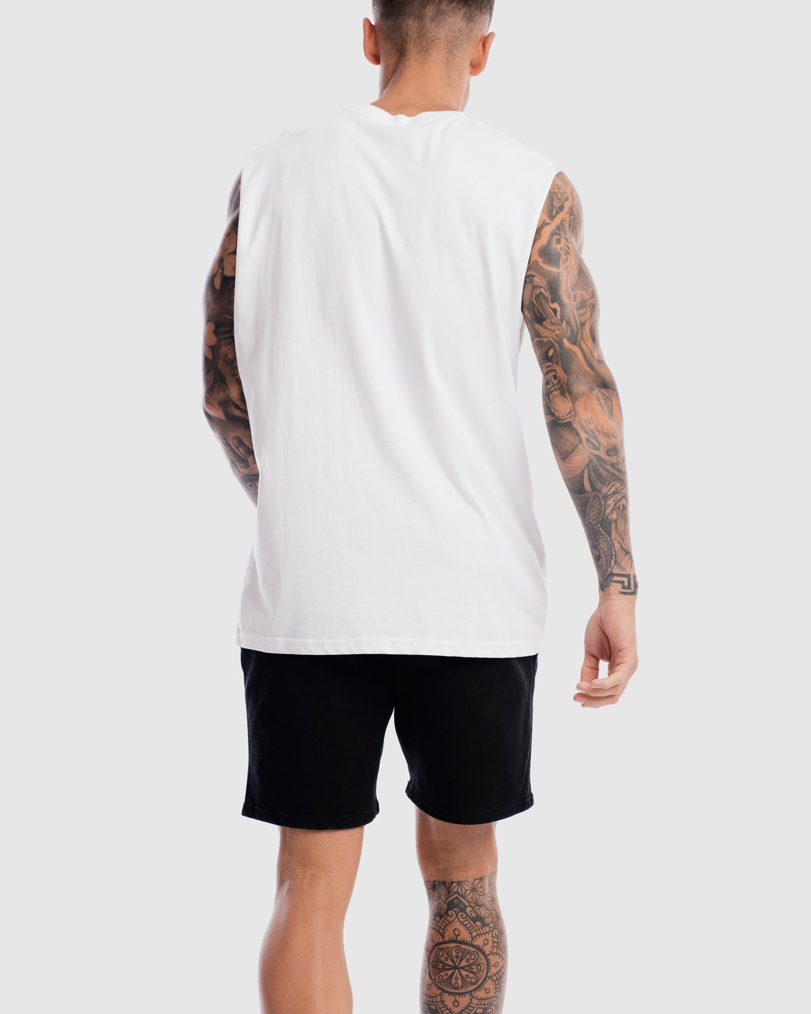 Mens Core Logo Tank - White