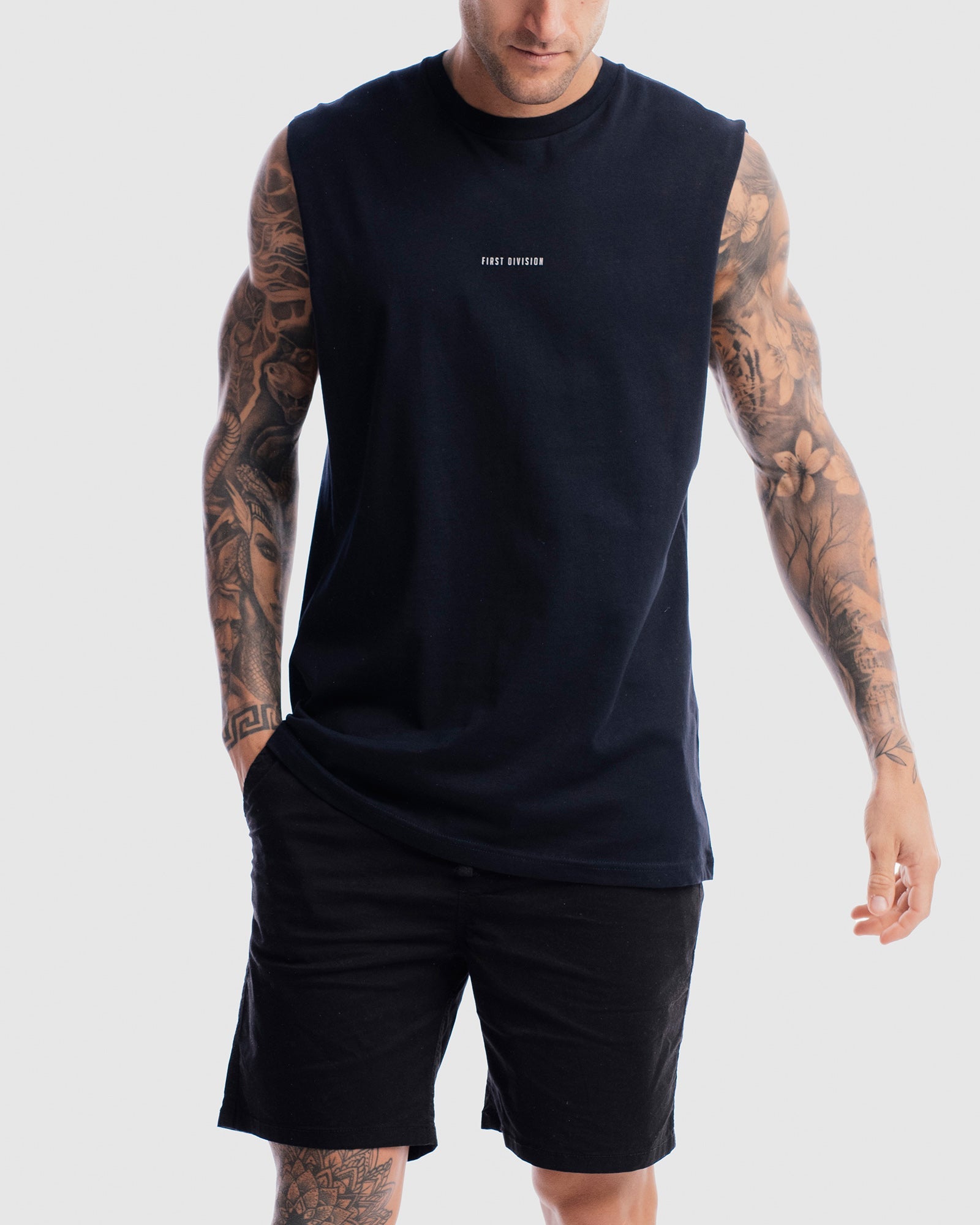 Mens Division Tank - Ink