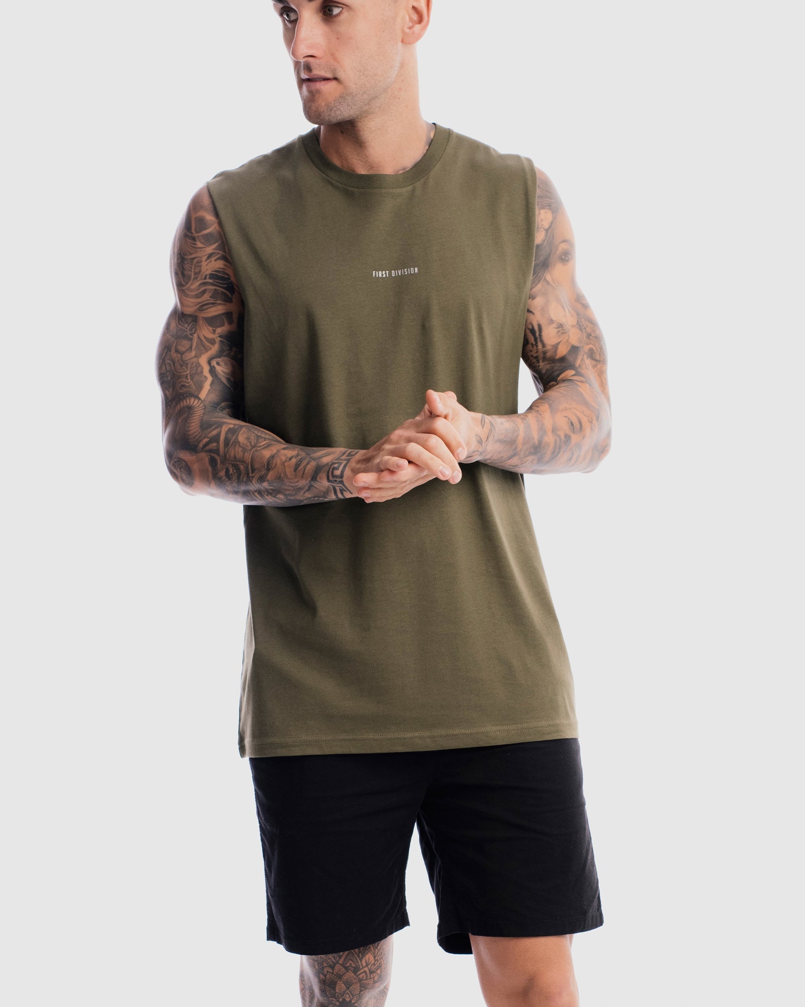 Mens Division Tank - Olive