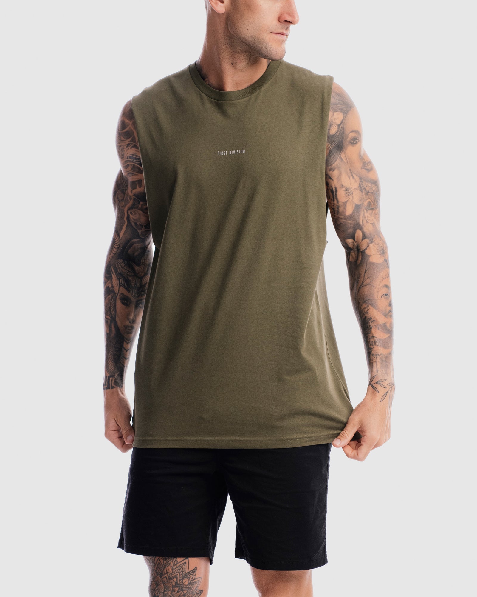 Mens Division Tank - Olive