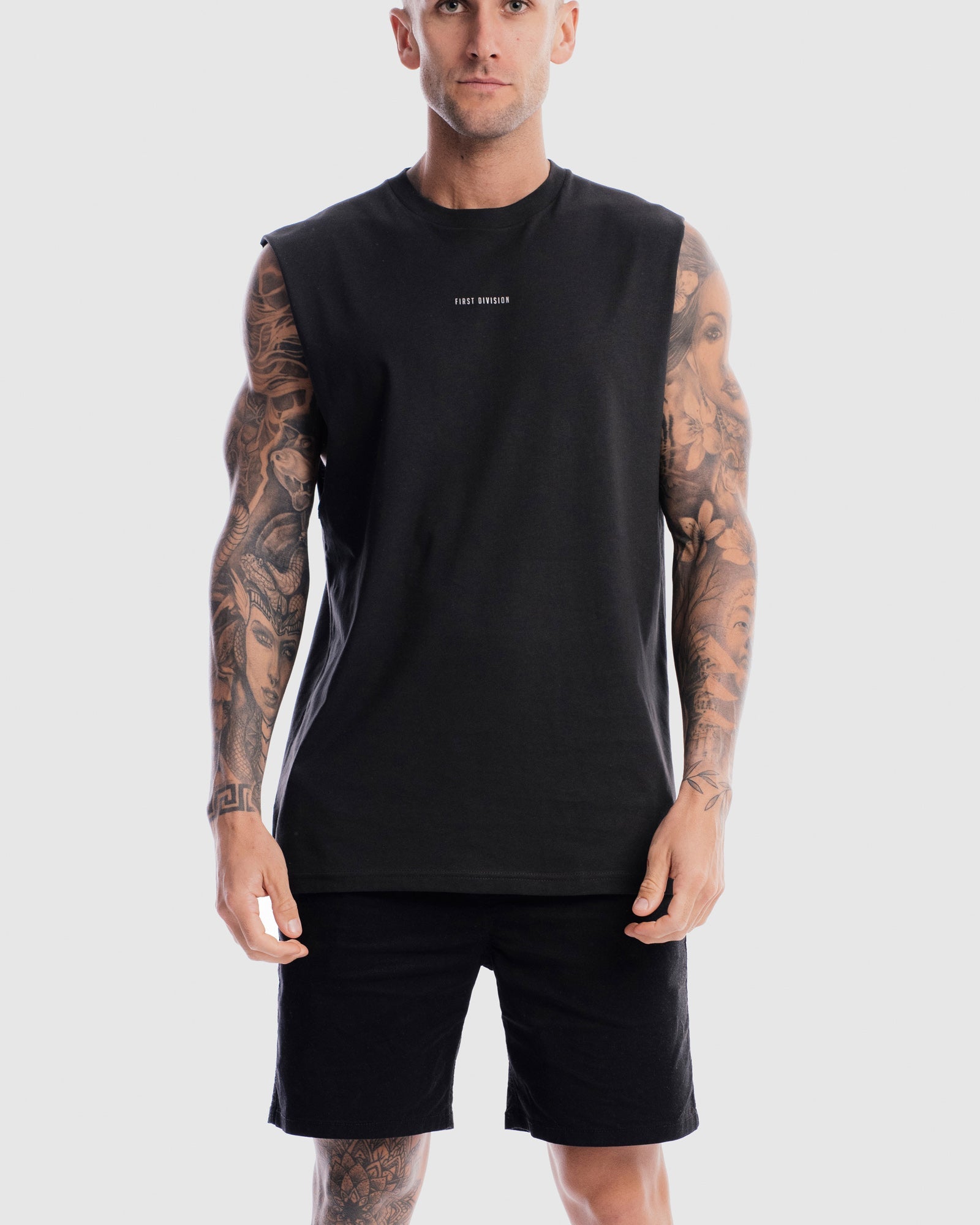 Mens Division Tank - Vintage Black