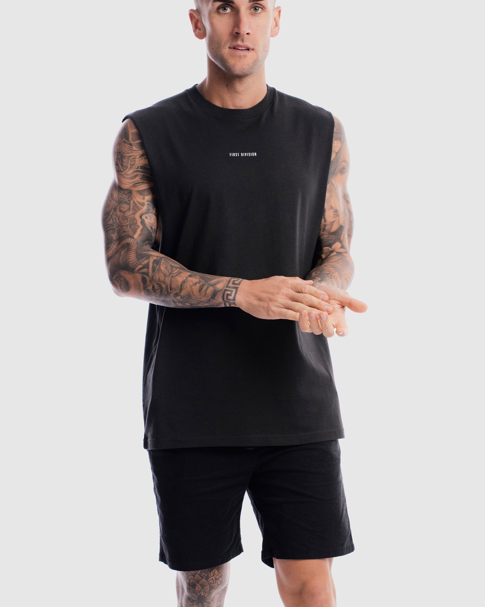 Mens Division Tank - Vintage Black