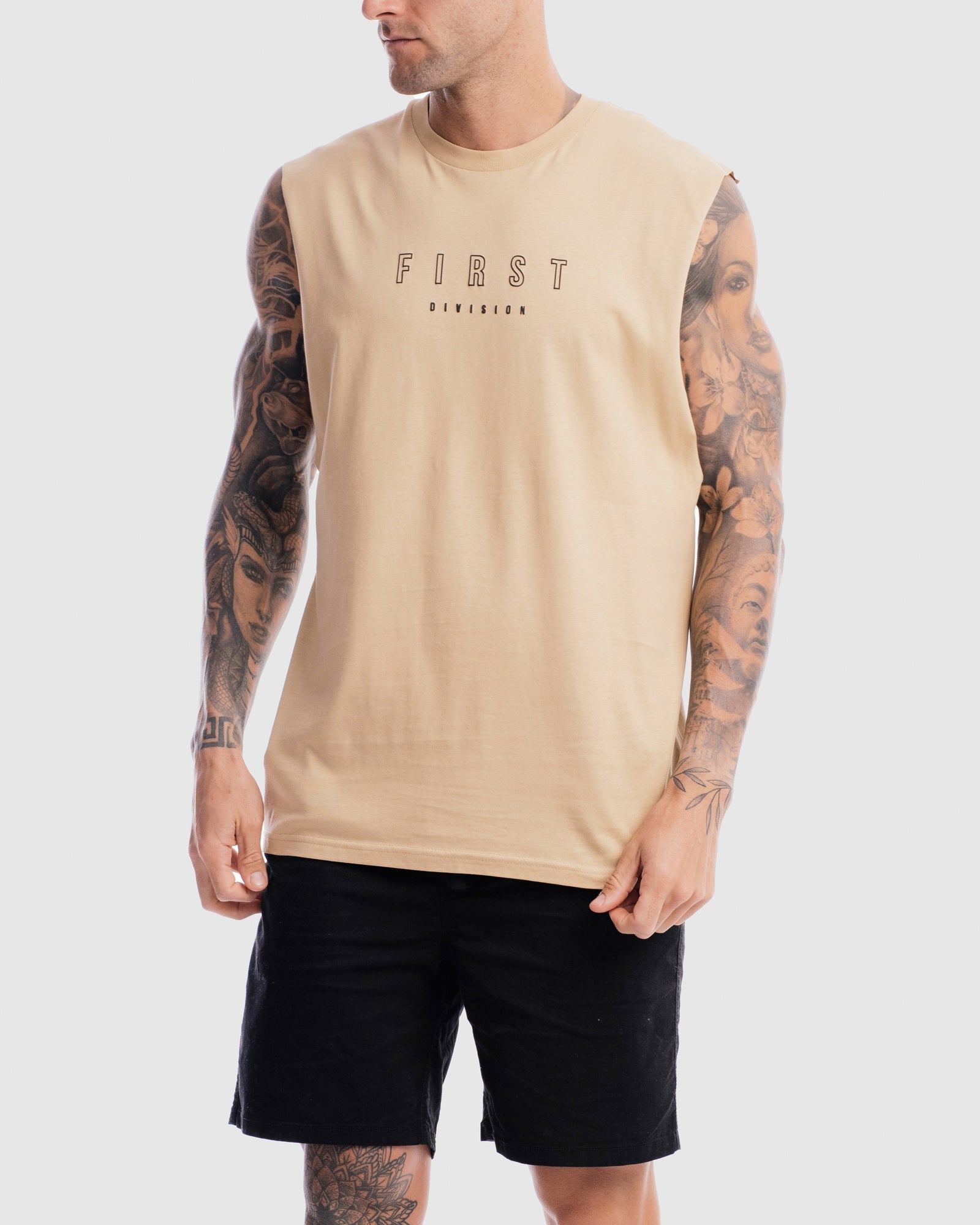 Mens First Rise Tank - Camel
