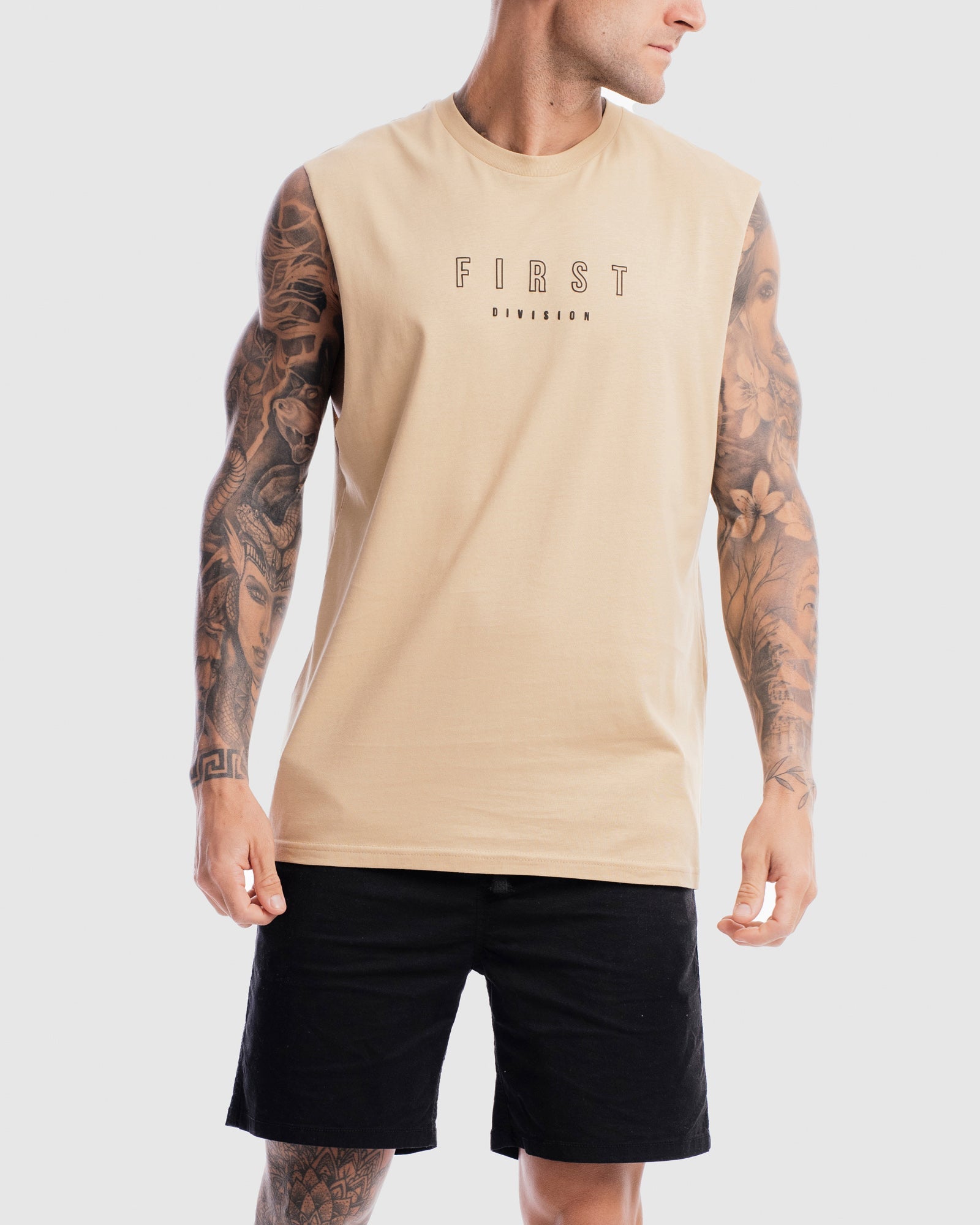Mens First Rise Tank - Camel