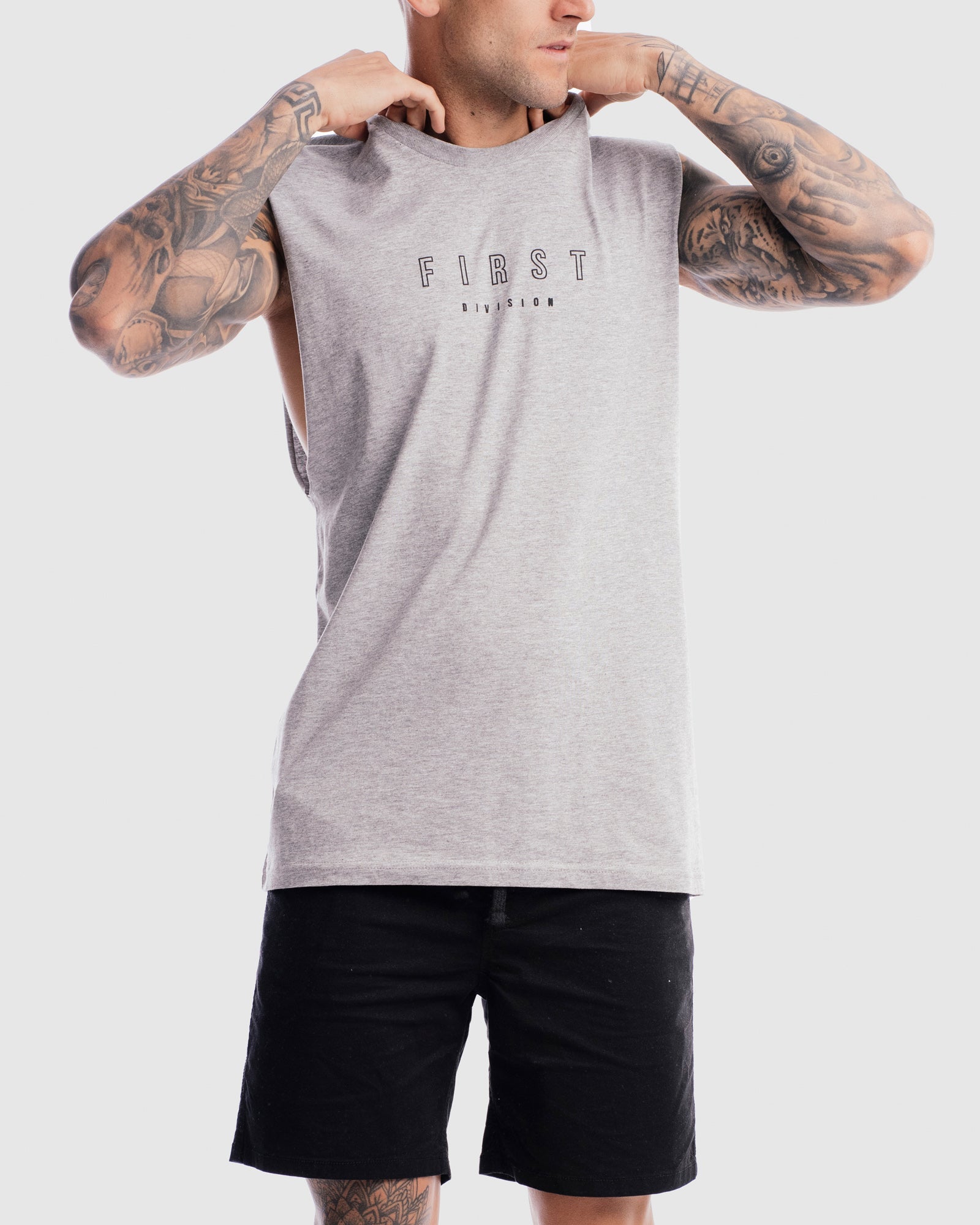 Mens First Rise Tank - Marle Grey