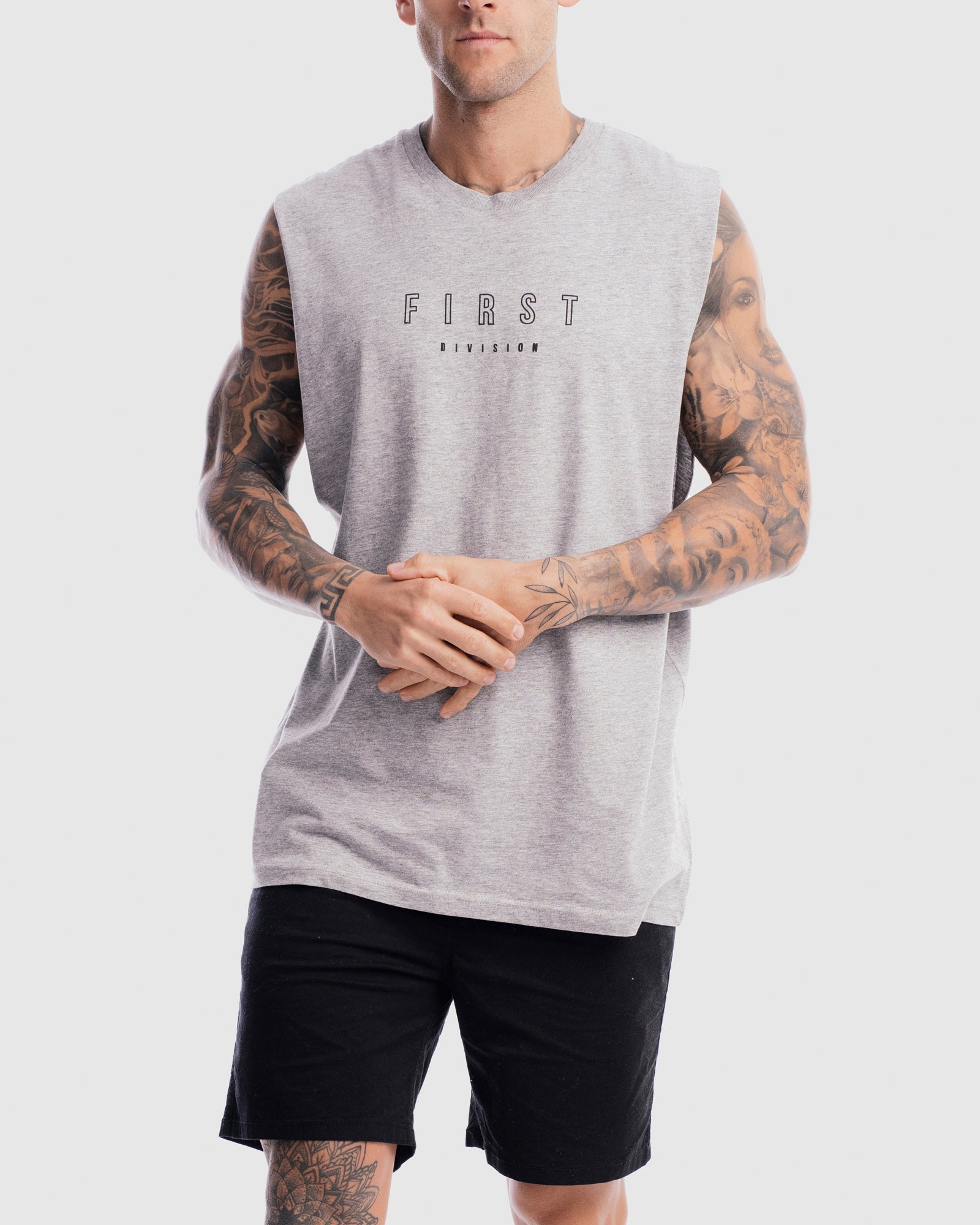 Mens First Rise Tank - Marle Grey