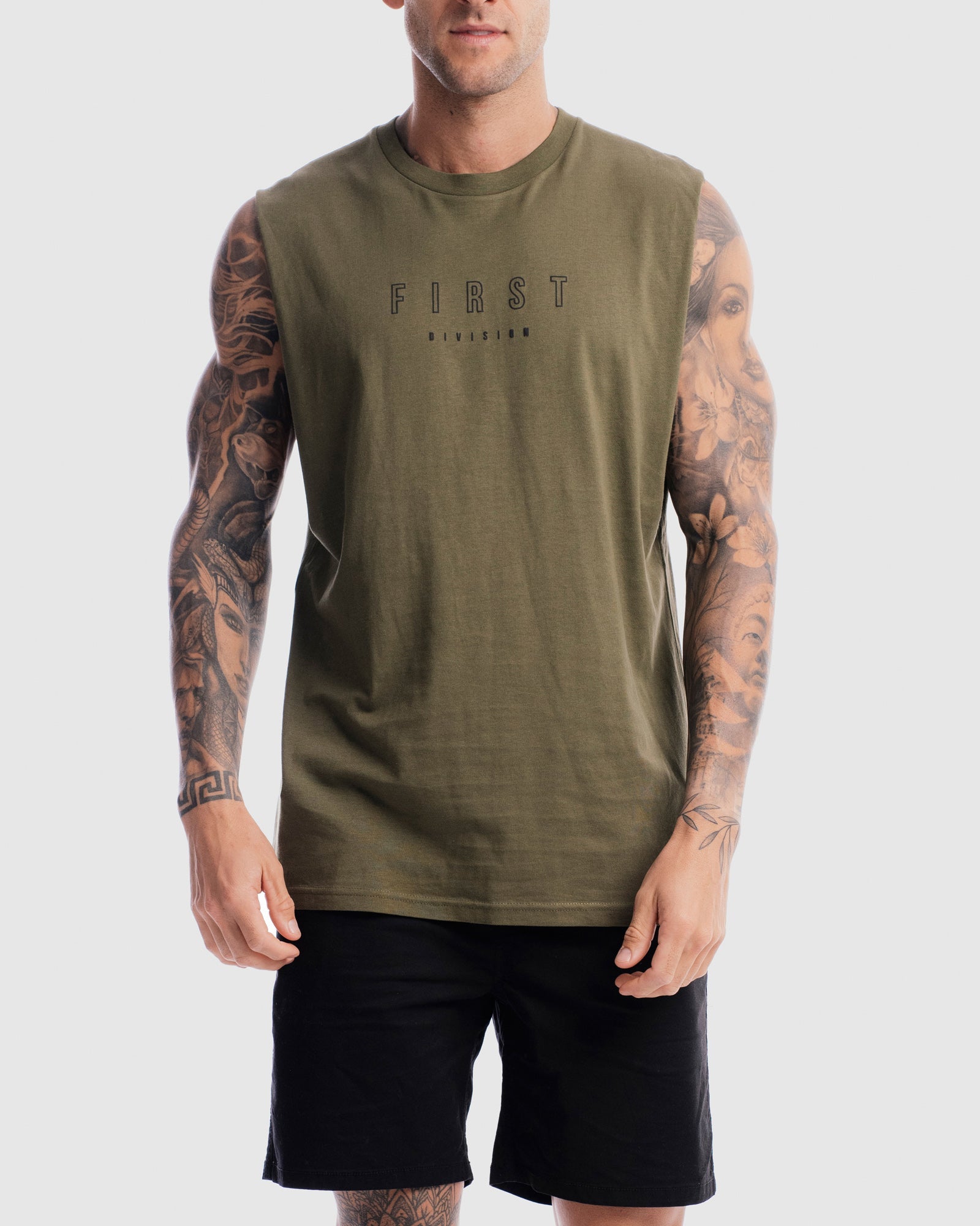 Mens First Rise Tank - Olive