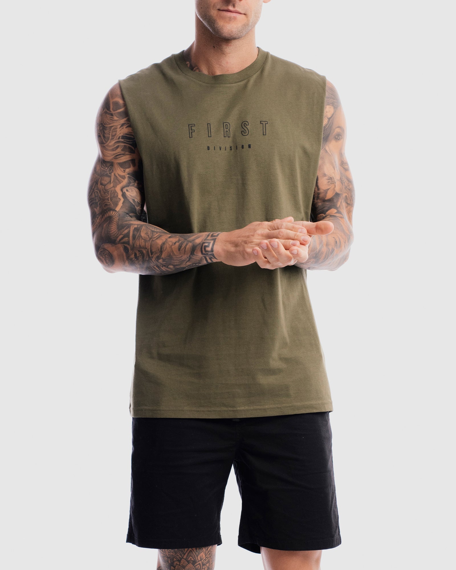 Mens First Rise Tank - Olive