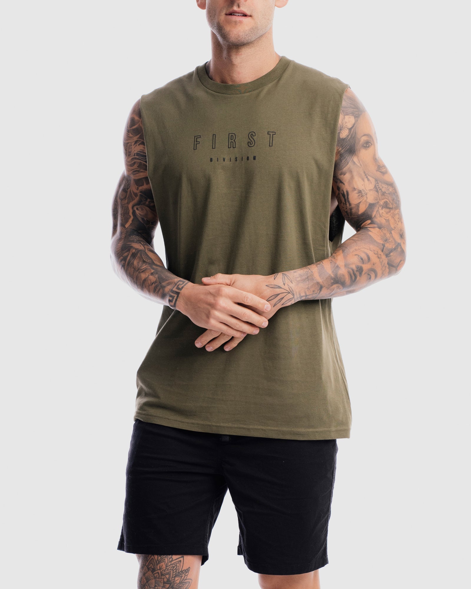 Mens First Rise Tank - Olive