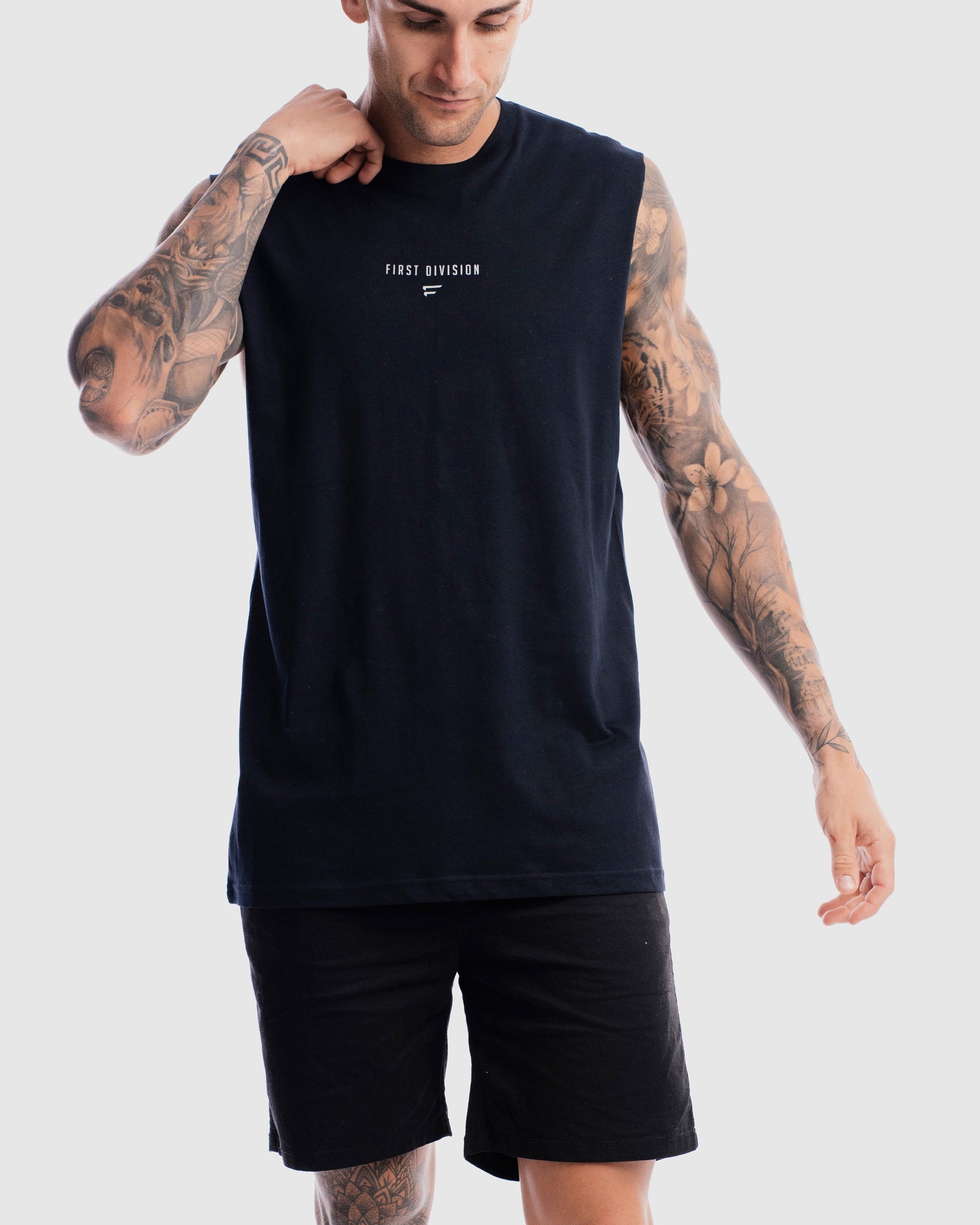 Mens Grand Stand Centre Tank - Ink