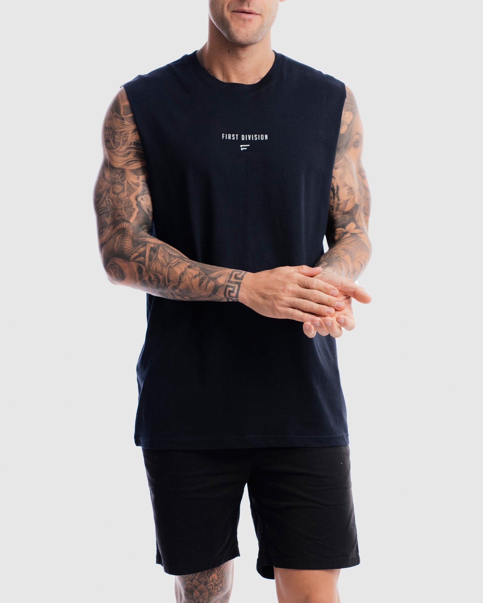 Mens Grand Stand Centre Tank - Ink