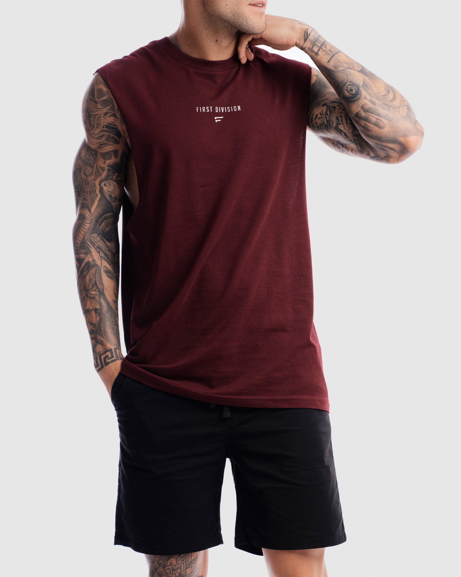Mens Grand Stand Centre Tank - Ox