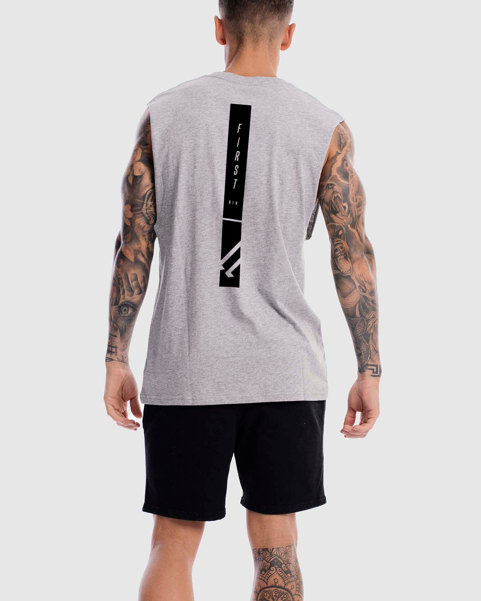 Mens Midfield Tank - Marle Grey