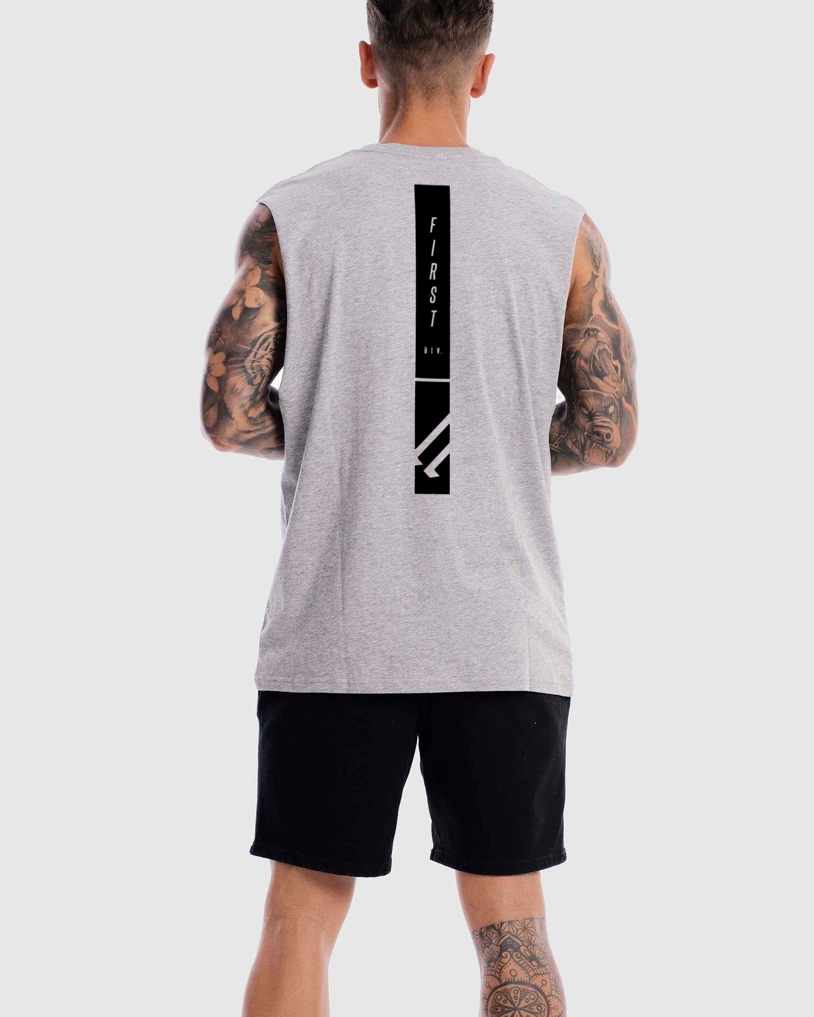 Mens Midfield Tank - Marle Grey
