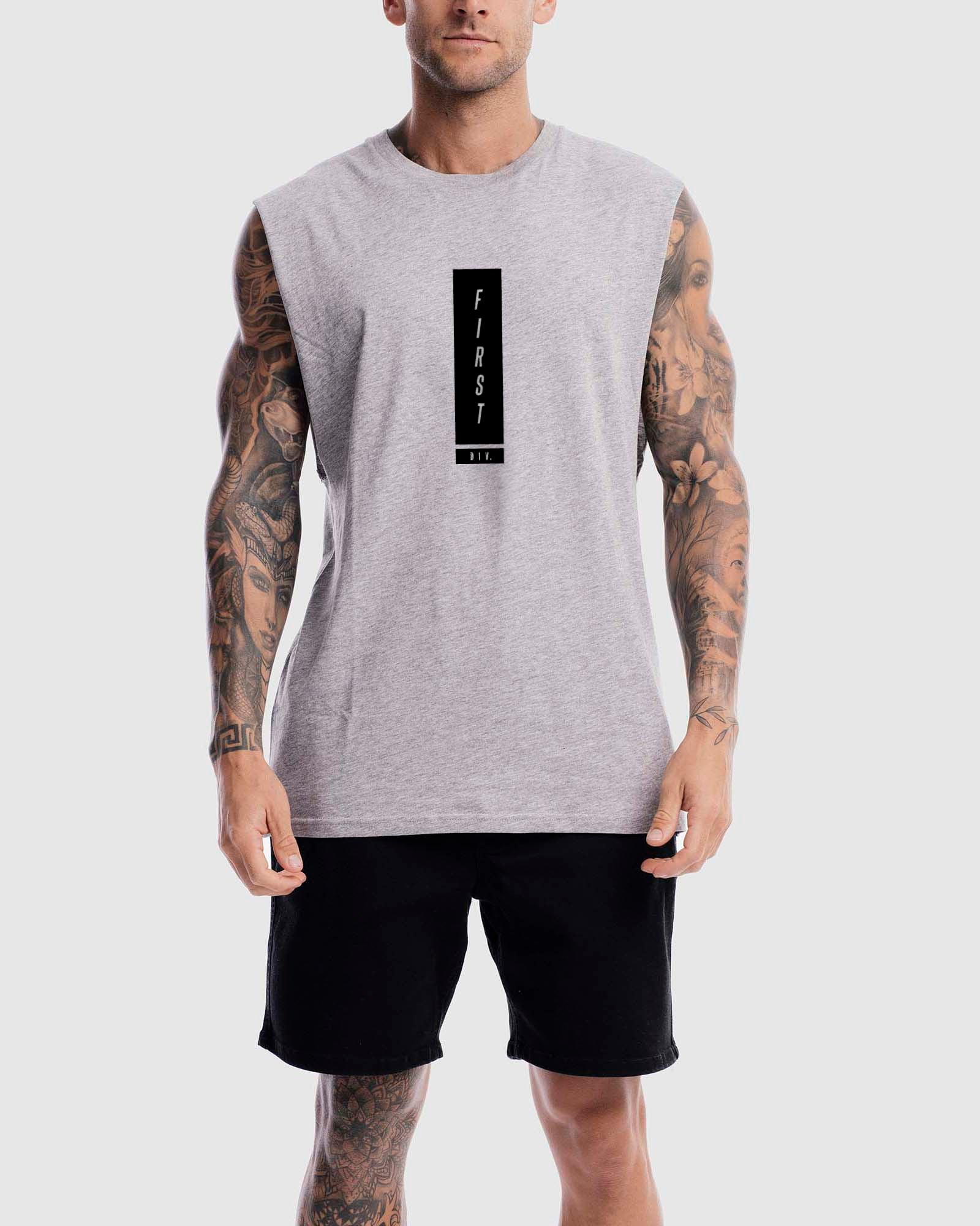 Mens Midfield Tank - Marle Grey