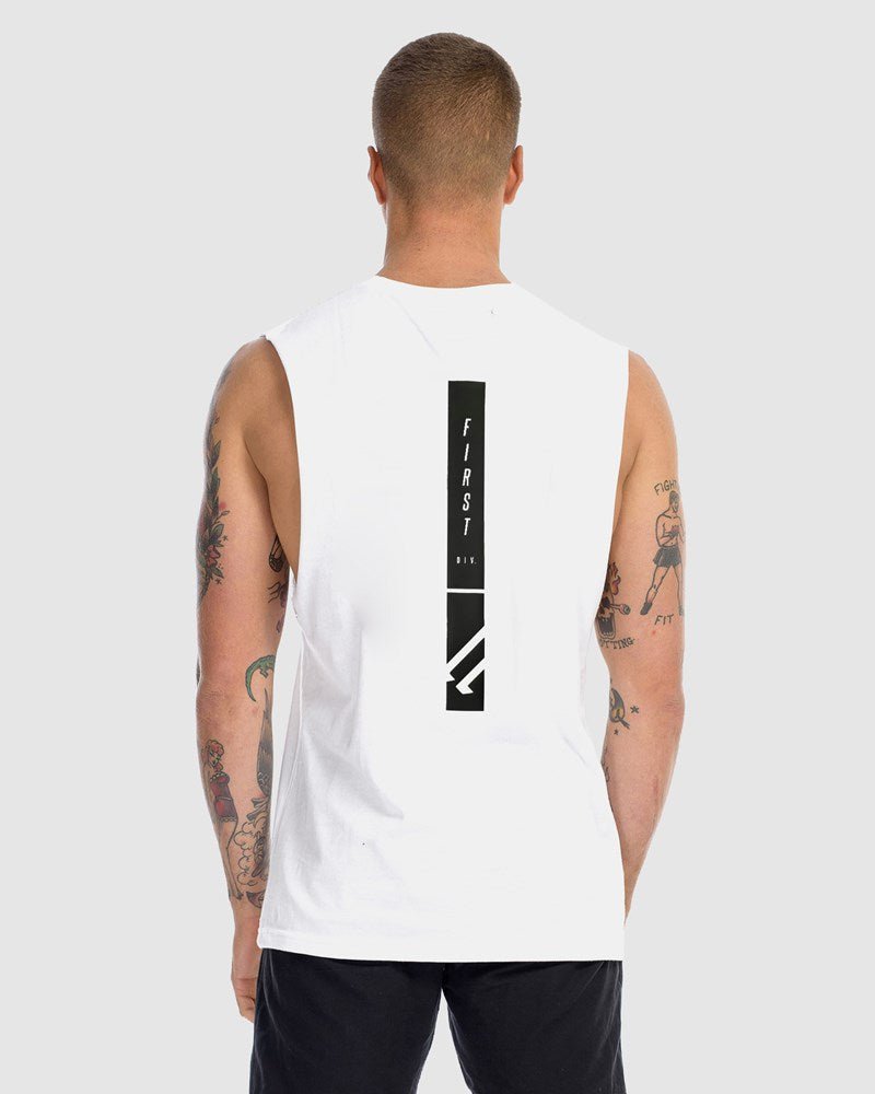 Mens Midfield Tank - White
