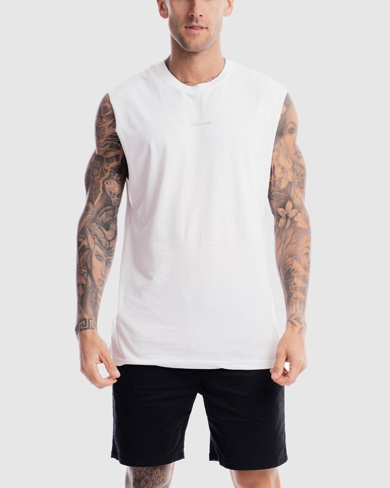 Mens Division Tank - White