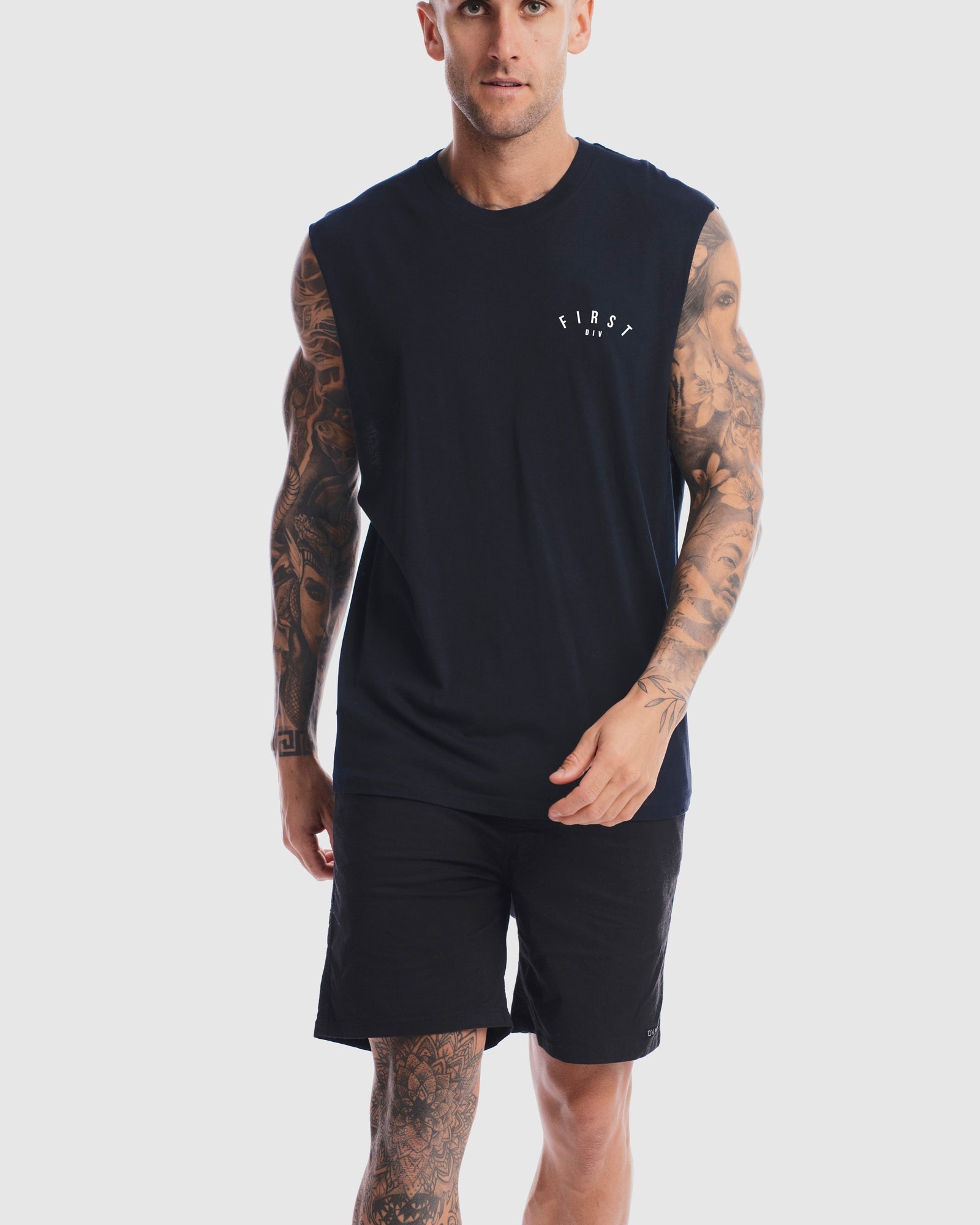 Mens Core Crest Tank - Ink