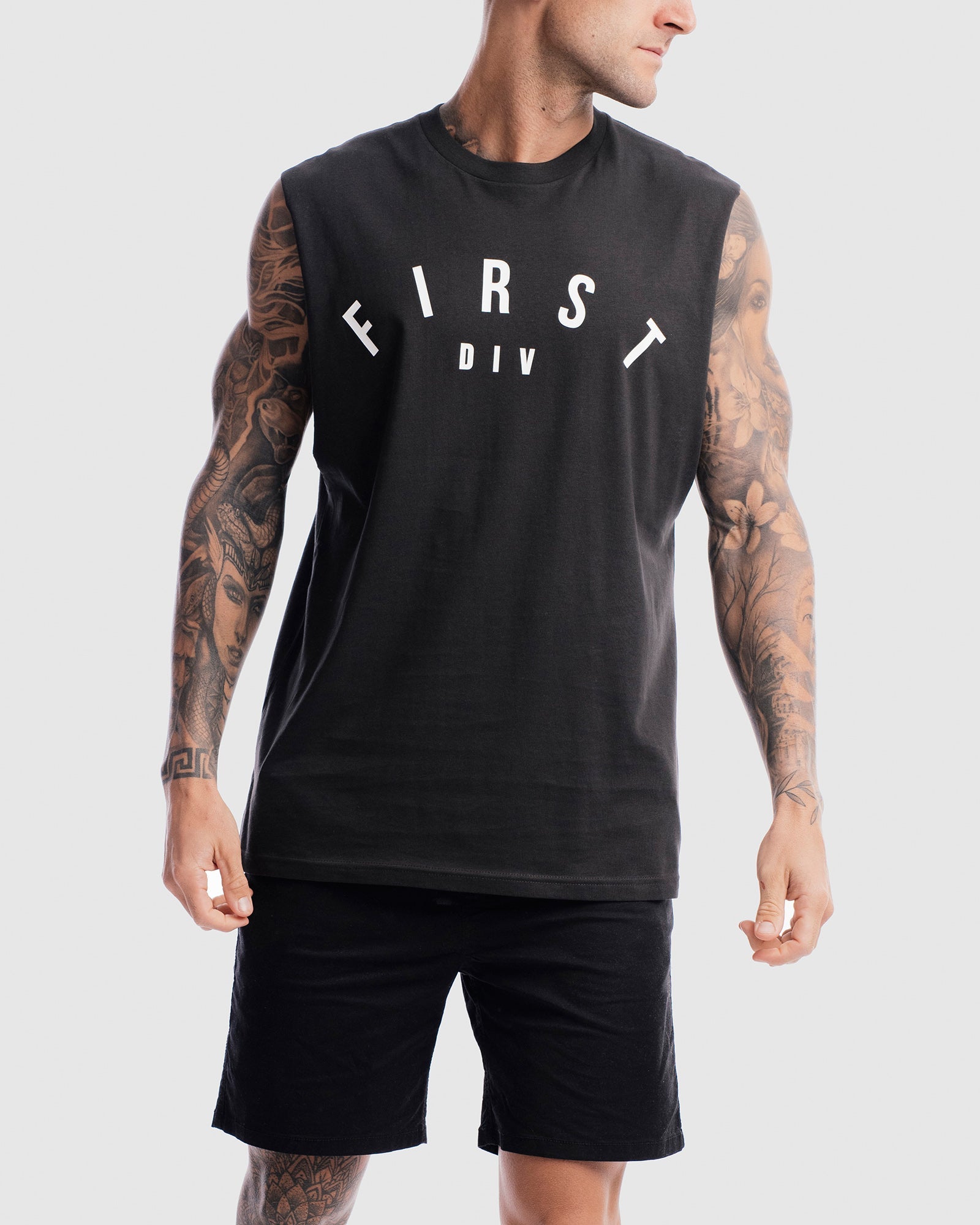 Mens Core Logo Tank - Vintage Black