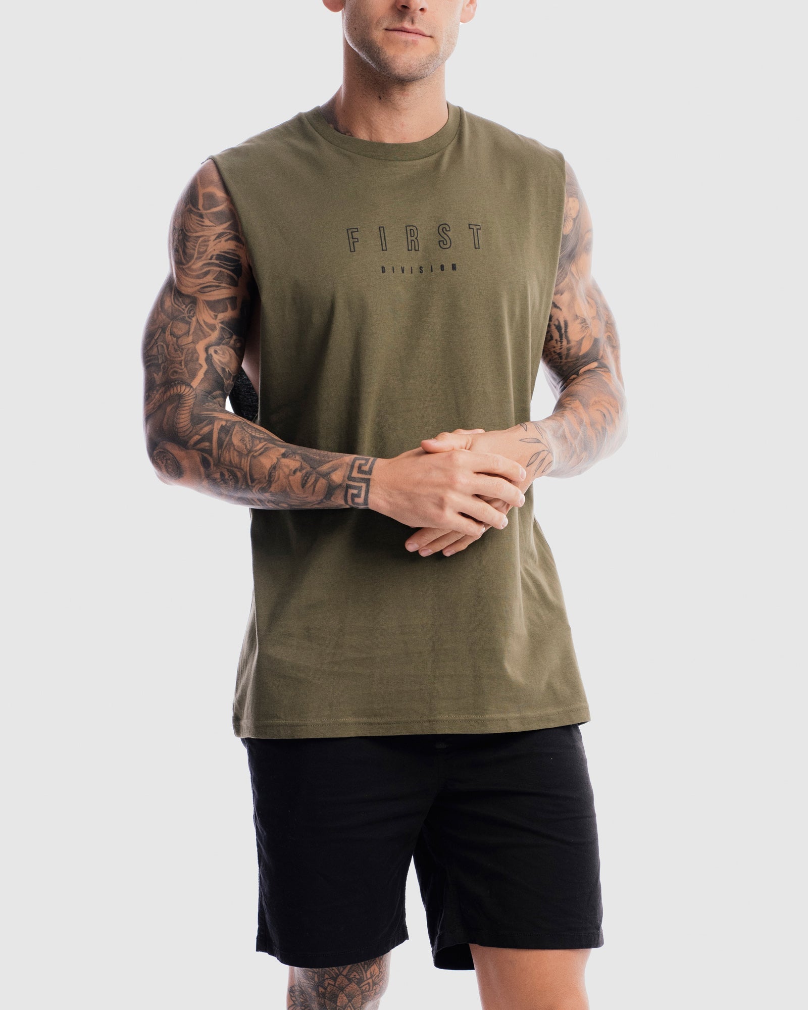 Mens First Rise Tank - Olive