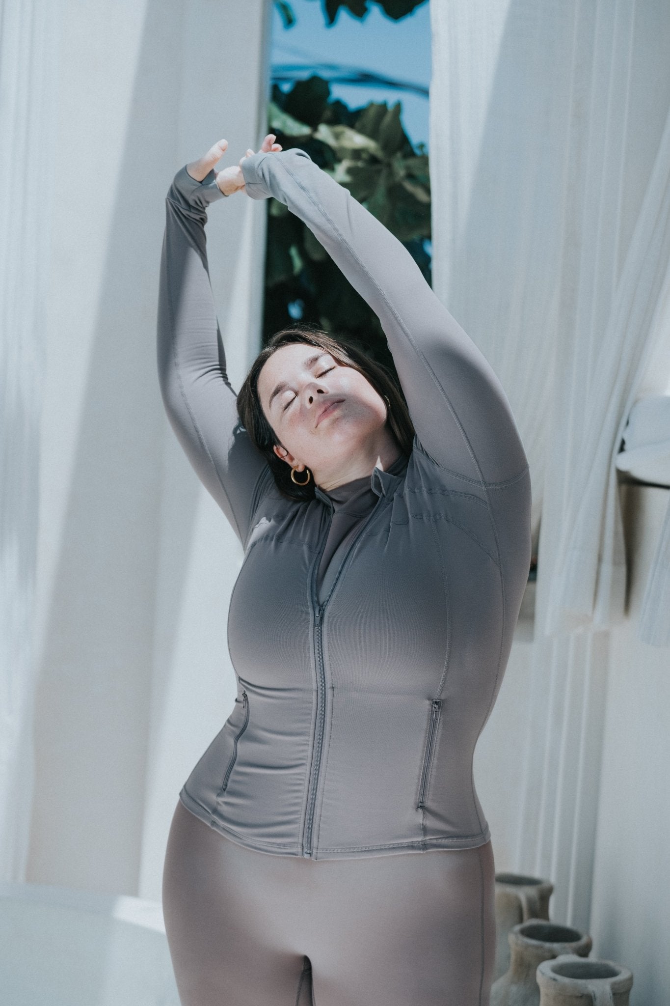 Zip Jacket - Light Grey