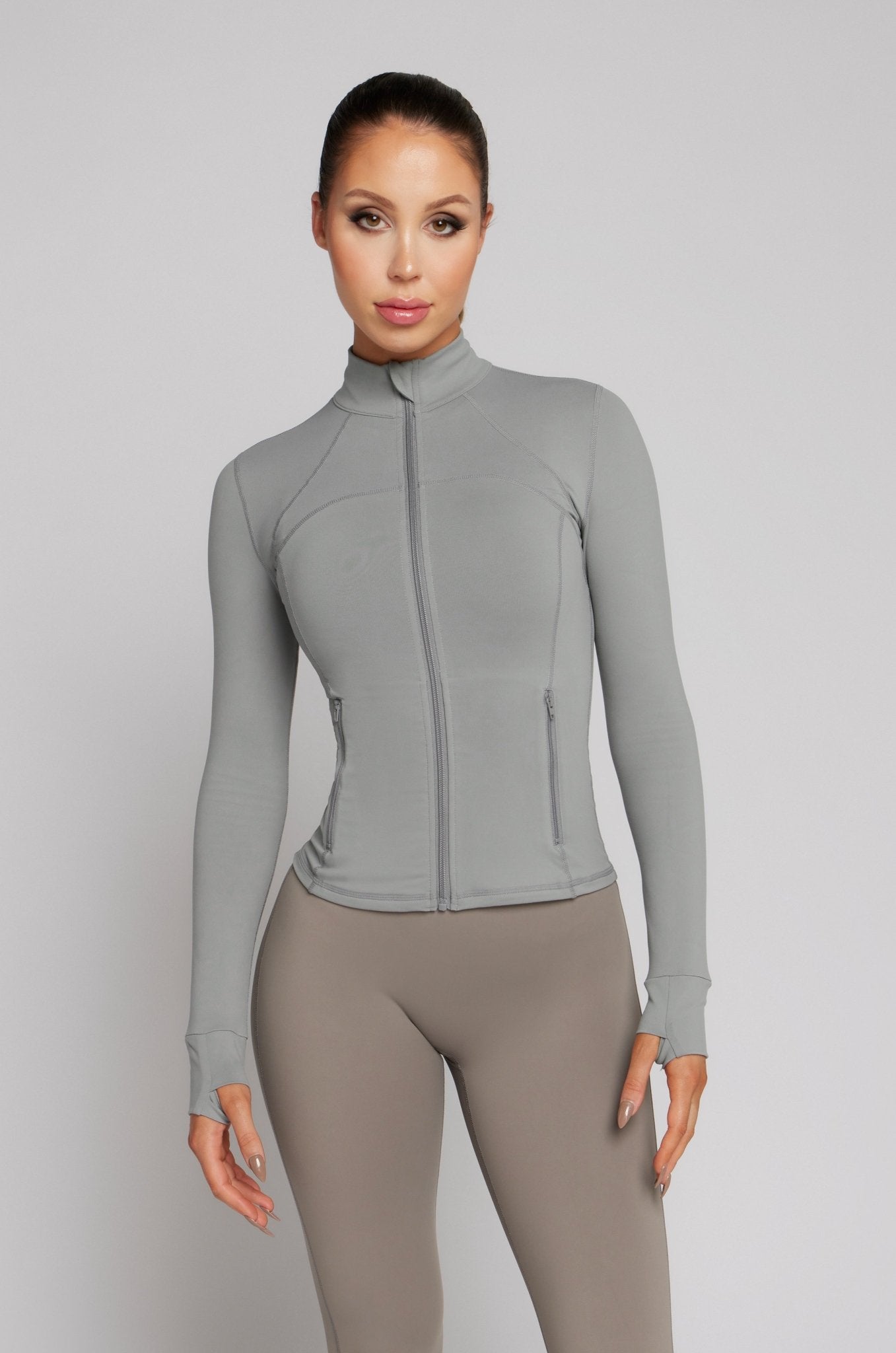 Zip Jacket - Light Grey