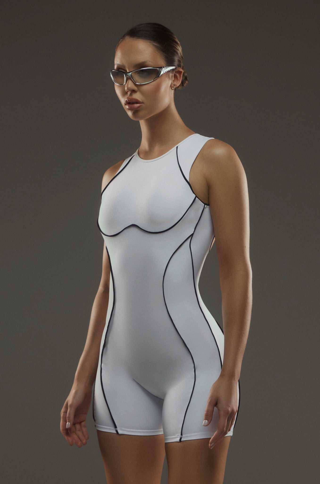 Neo Form Sculpt Romper - White